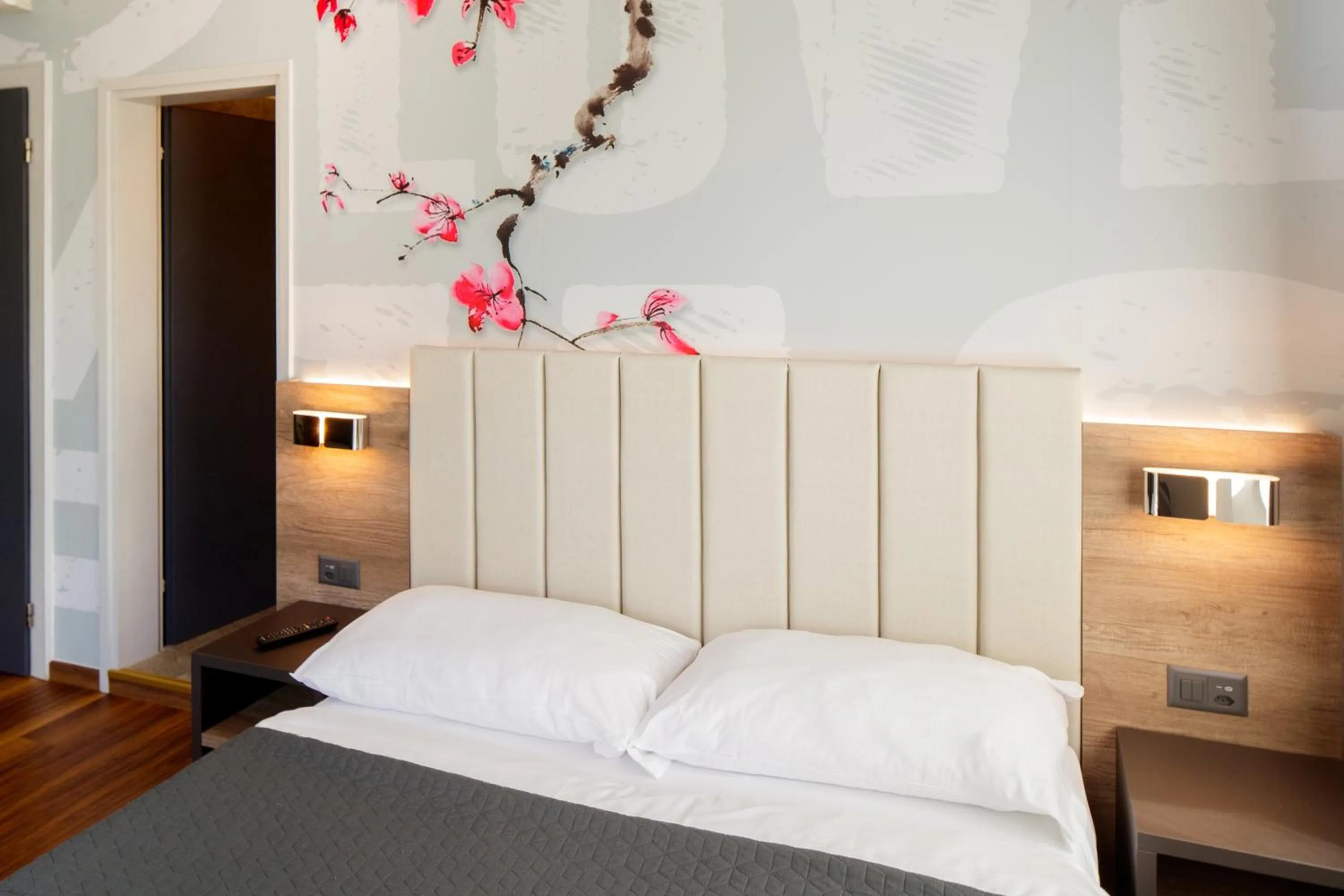 Bed in Albergo Mirador Ascona