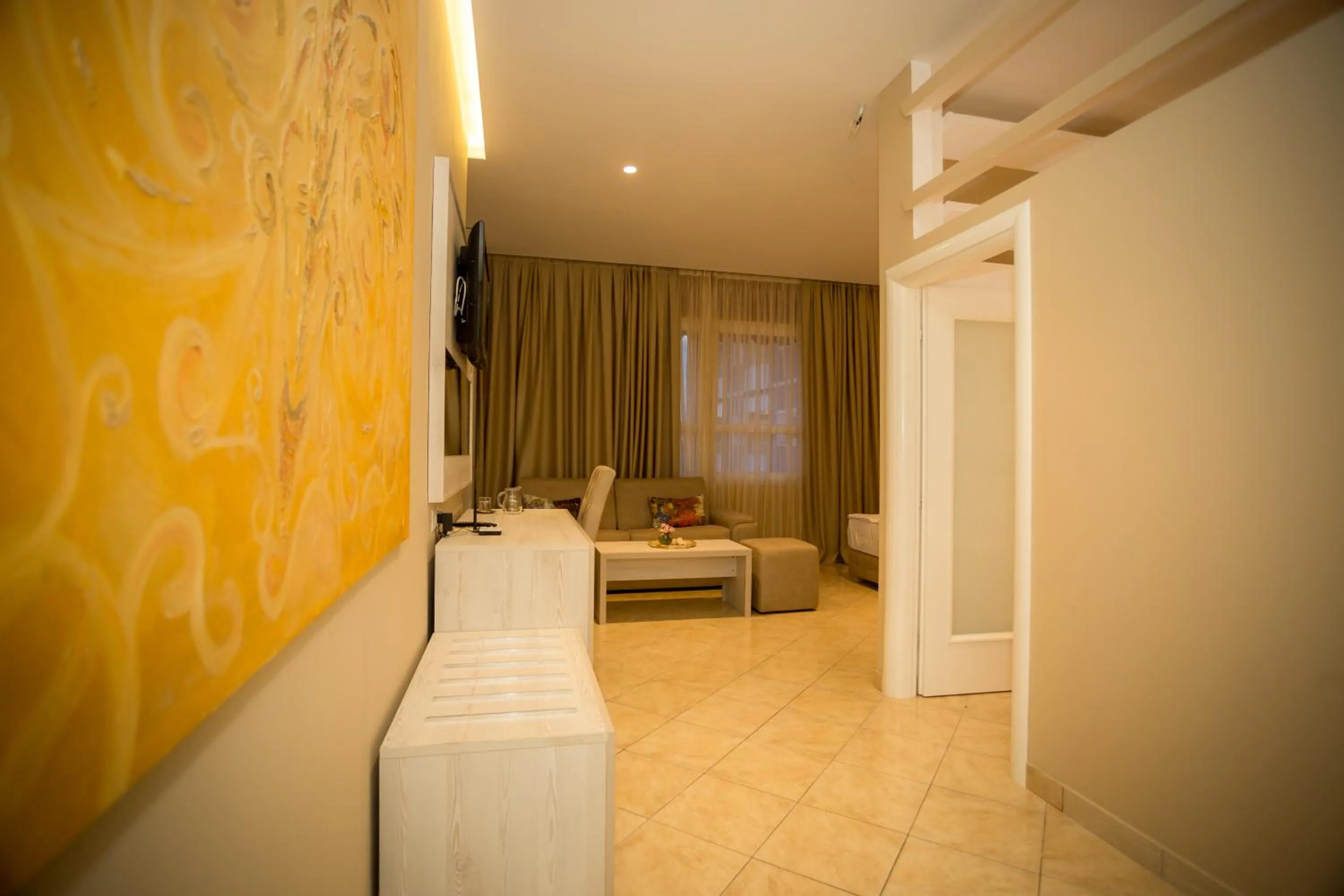 Bathroom, Bed in Hotel Valz