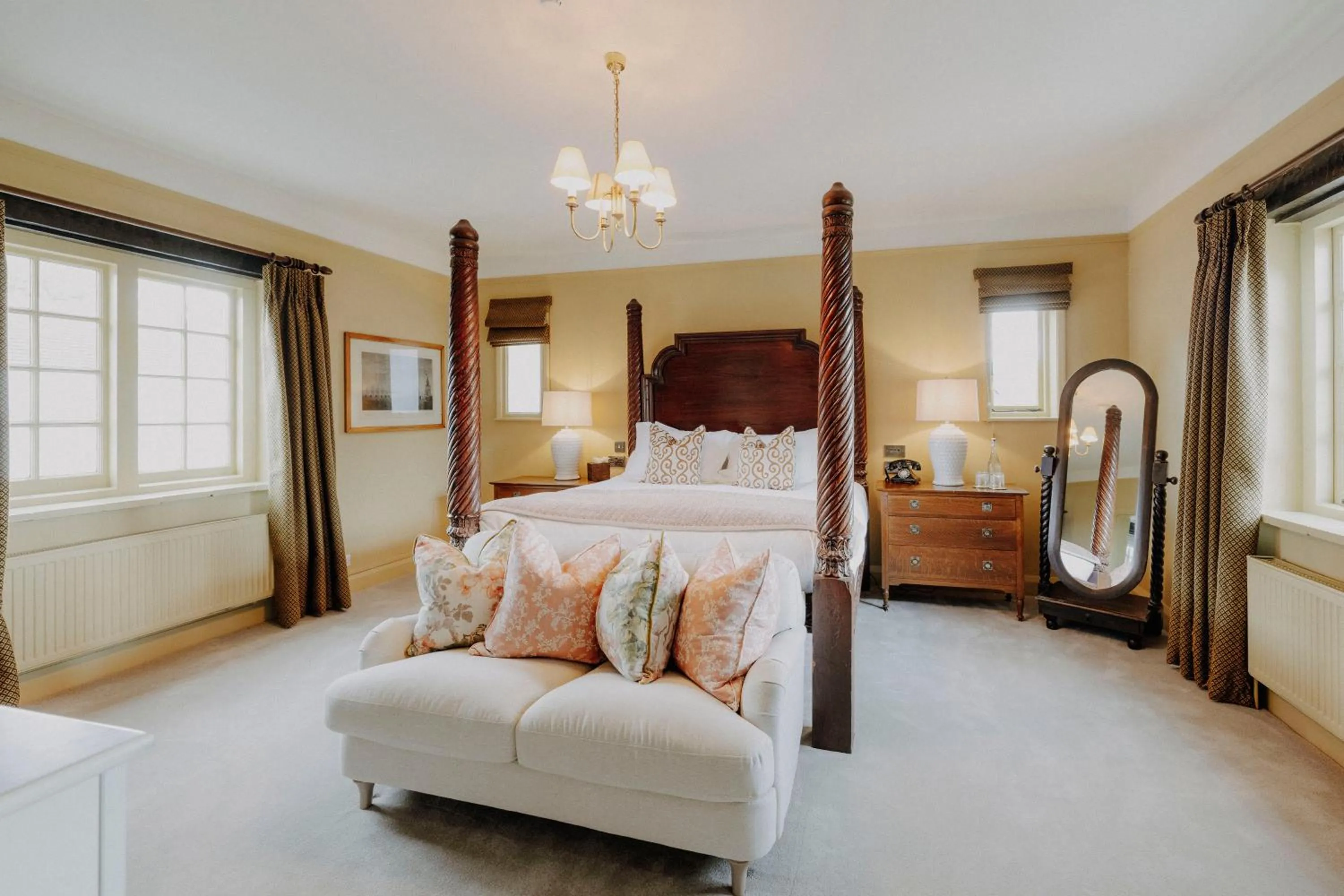 Bed in Master Builder's House Hotel