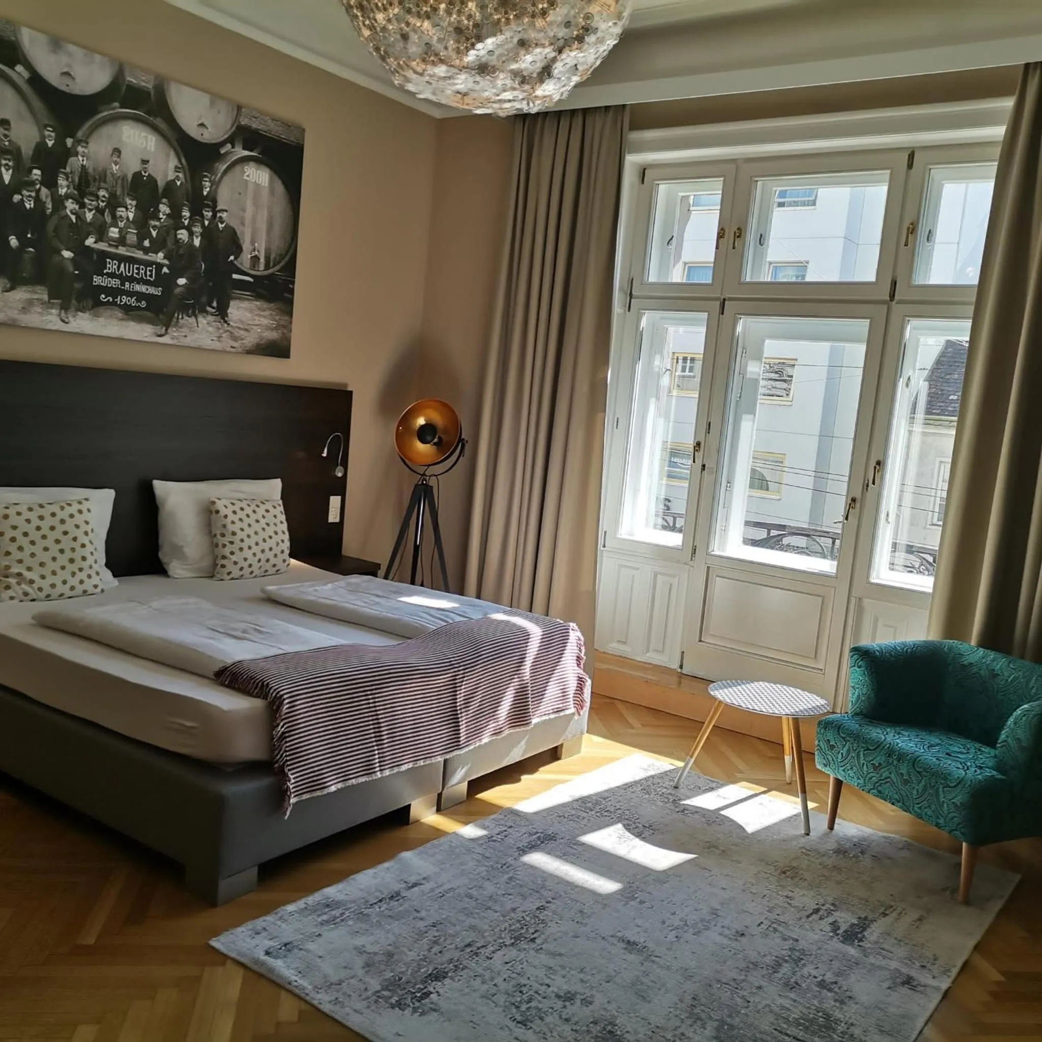 Bed in Hotel Brauhof Wien