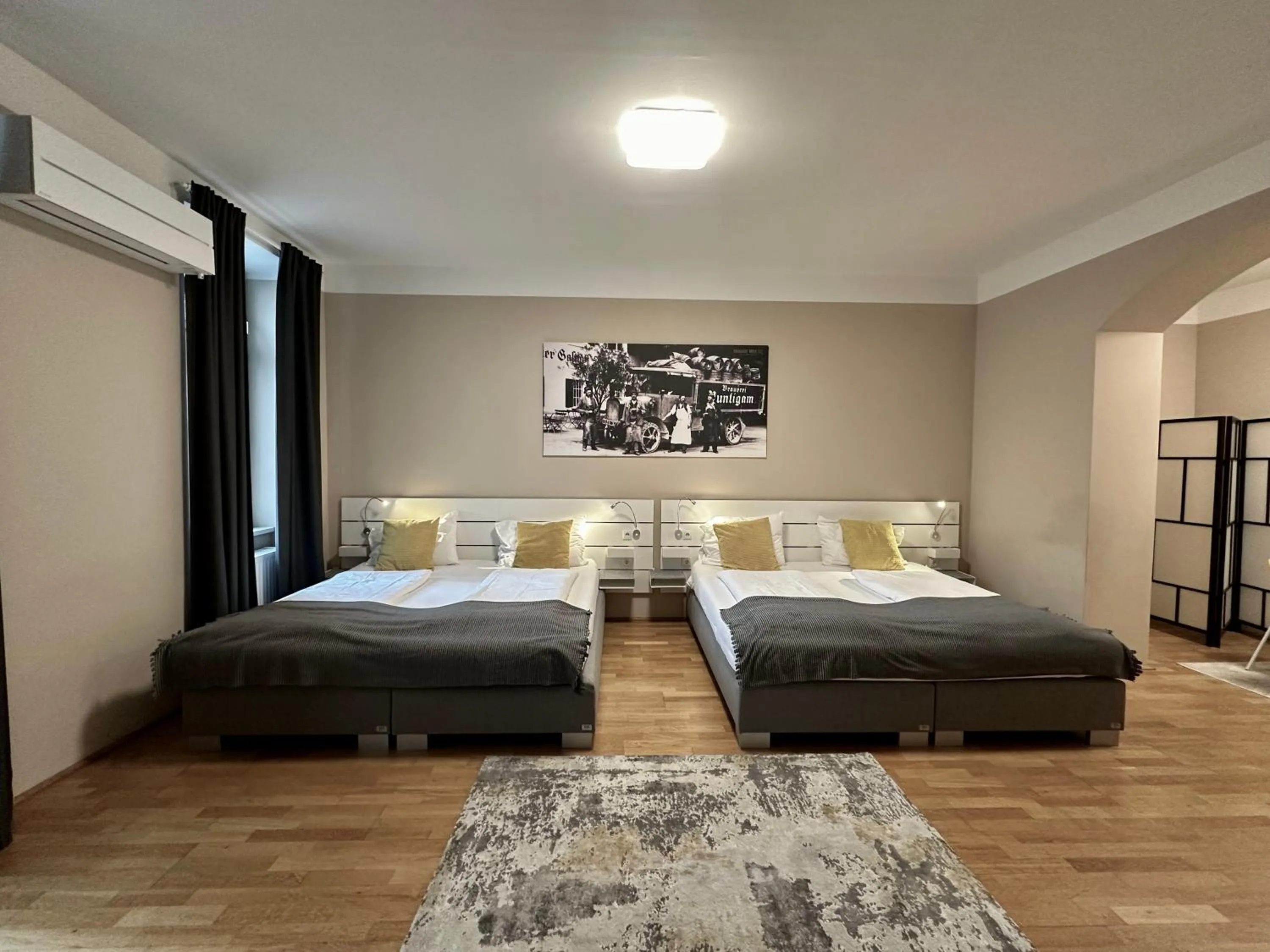 Bed in Hotel Brauhof Wien