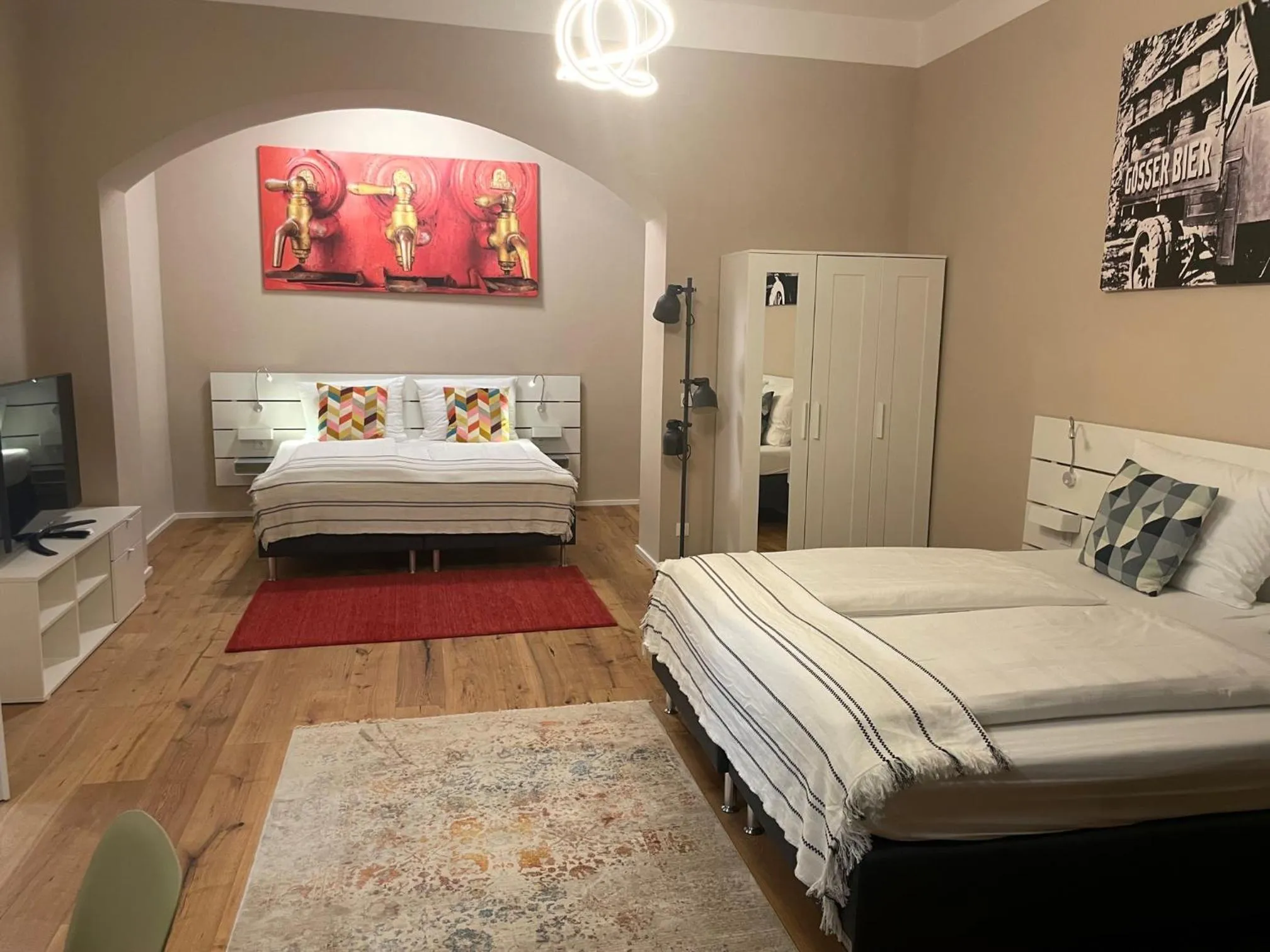 Bed in Hotel Brauhof Wien