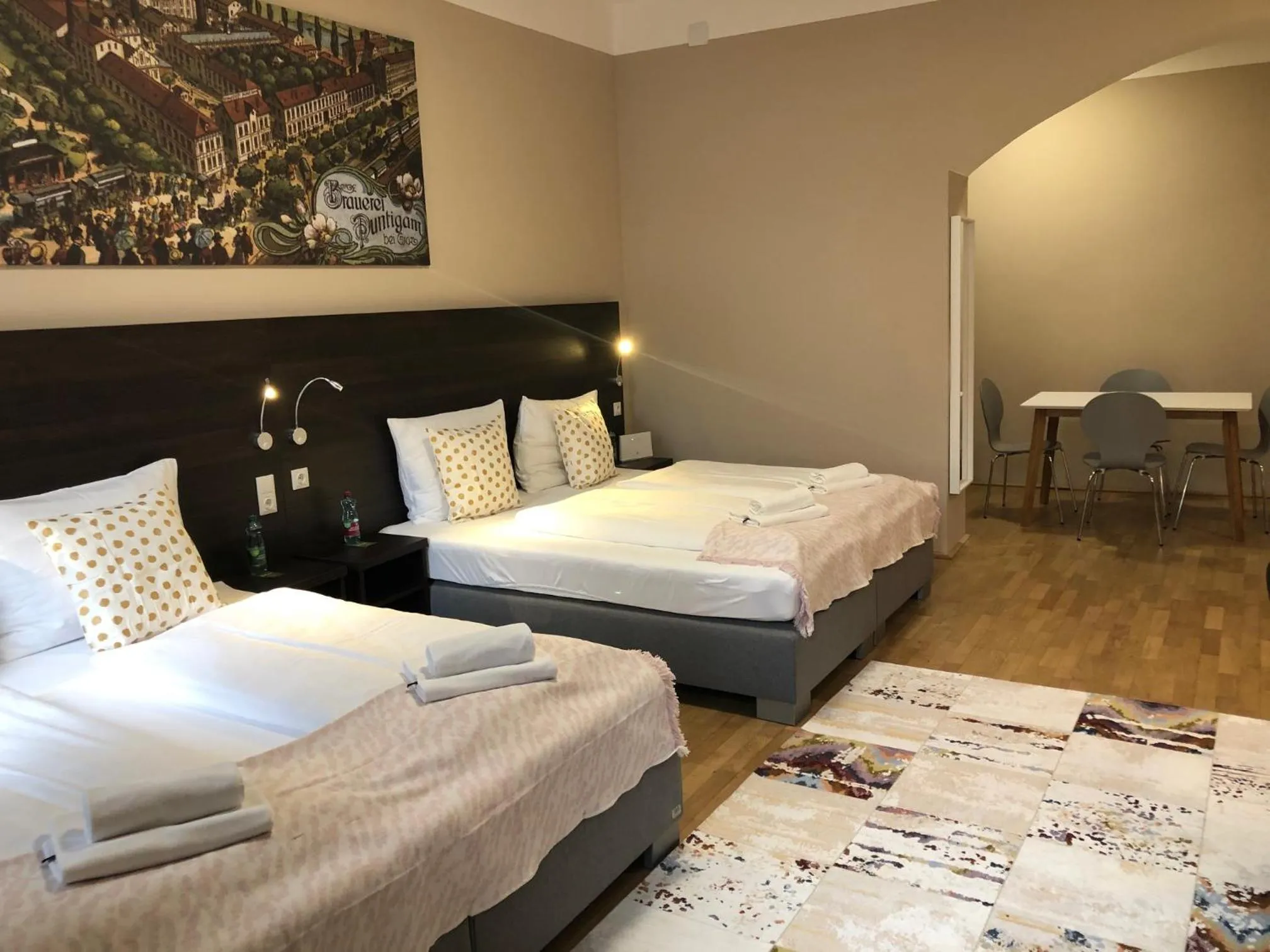 Bed in Hotel Brauhof Wien