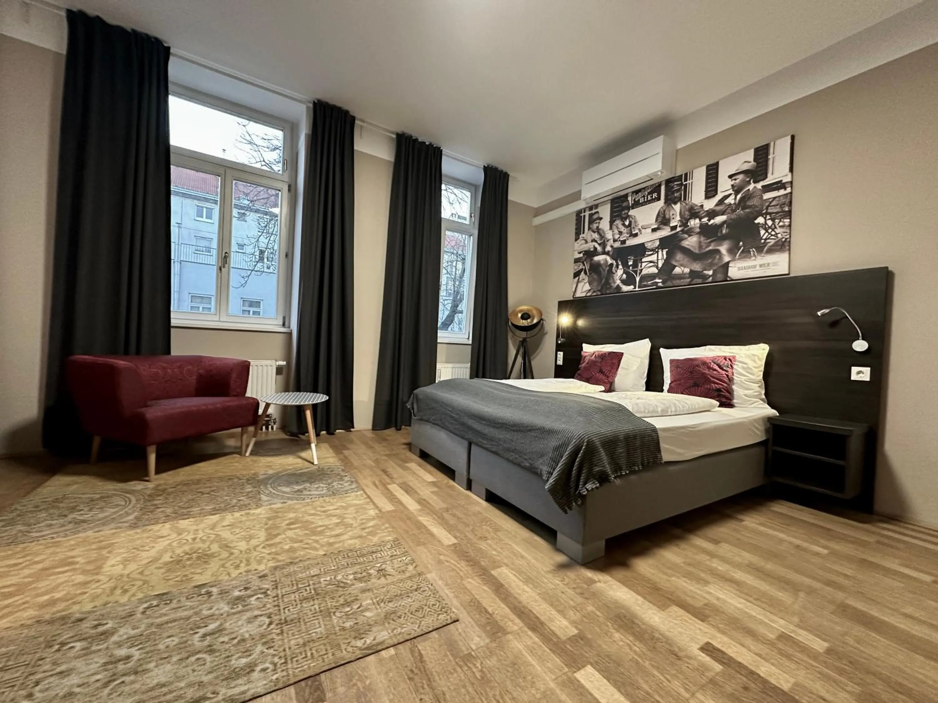 Bed in Hotel Brauhof Wien