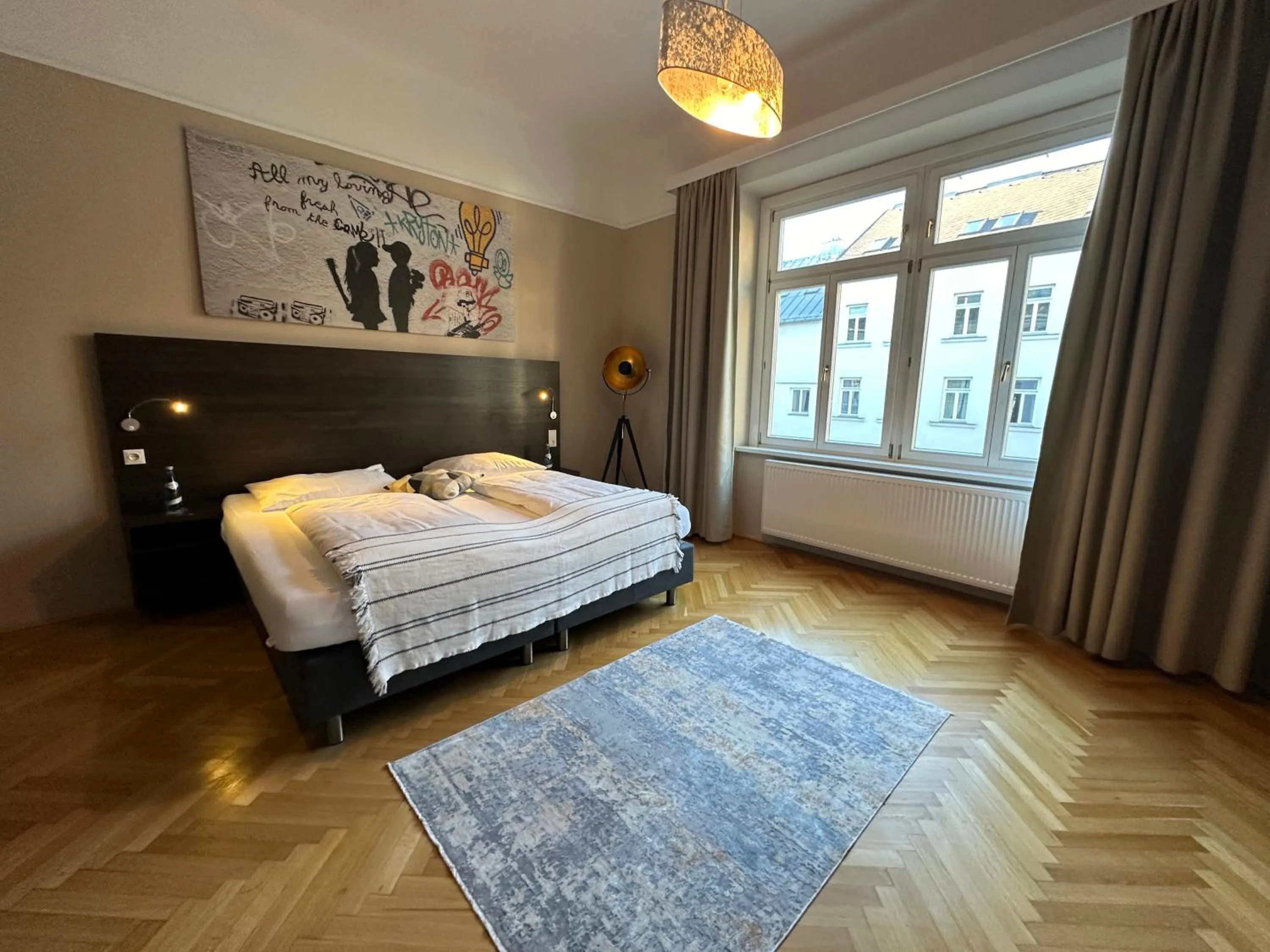 Bed in Hotel Brauhof Wien