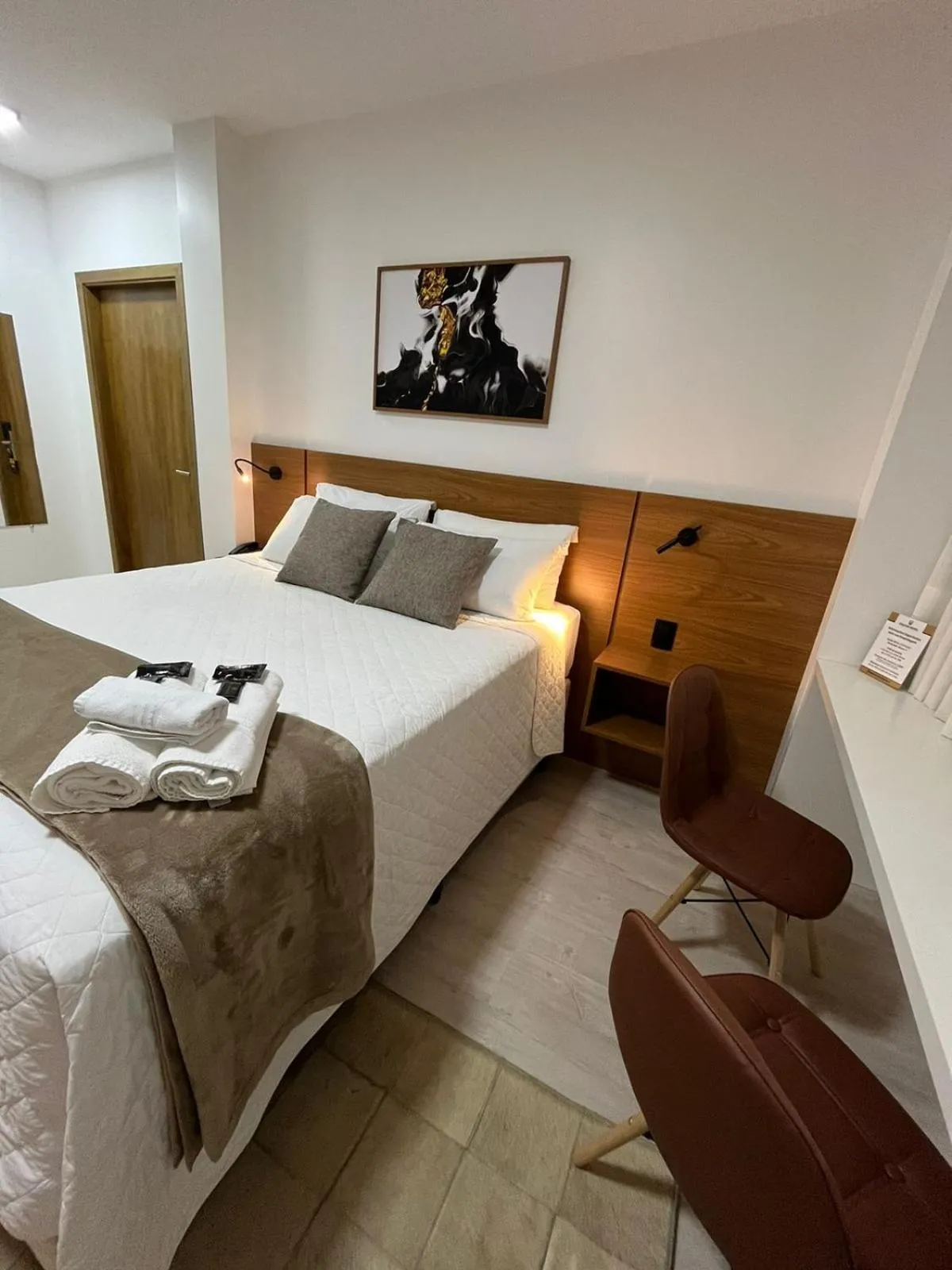 Bed in Zallon Hotel Executivo