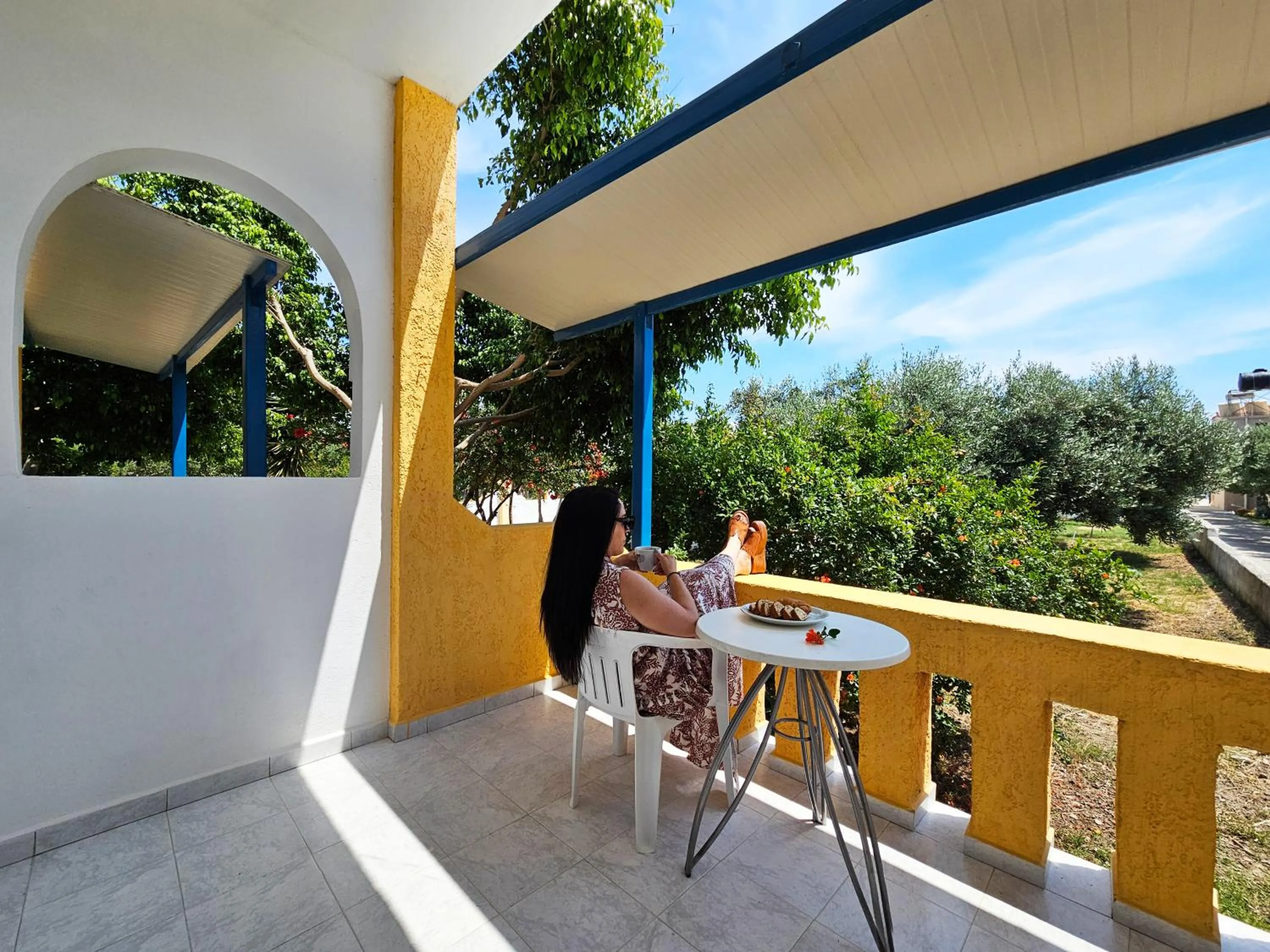 Patio in Pavlis Studios Kampos