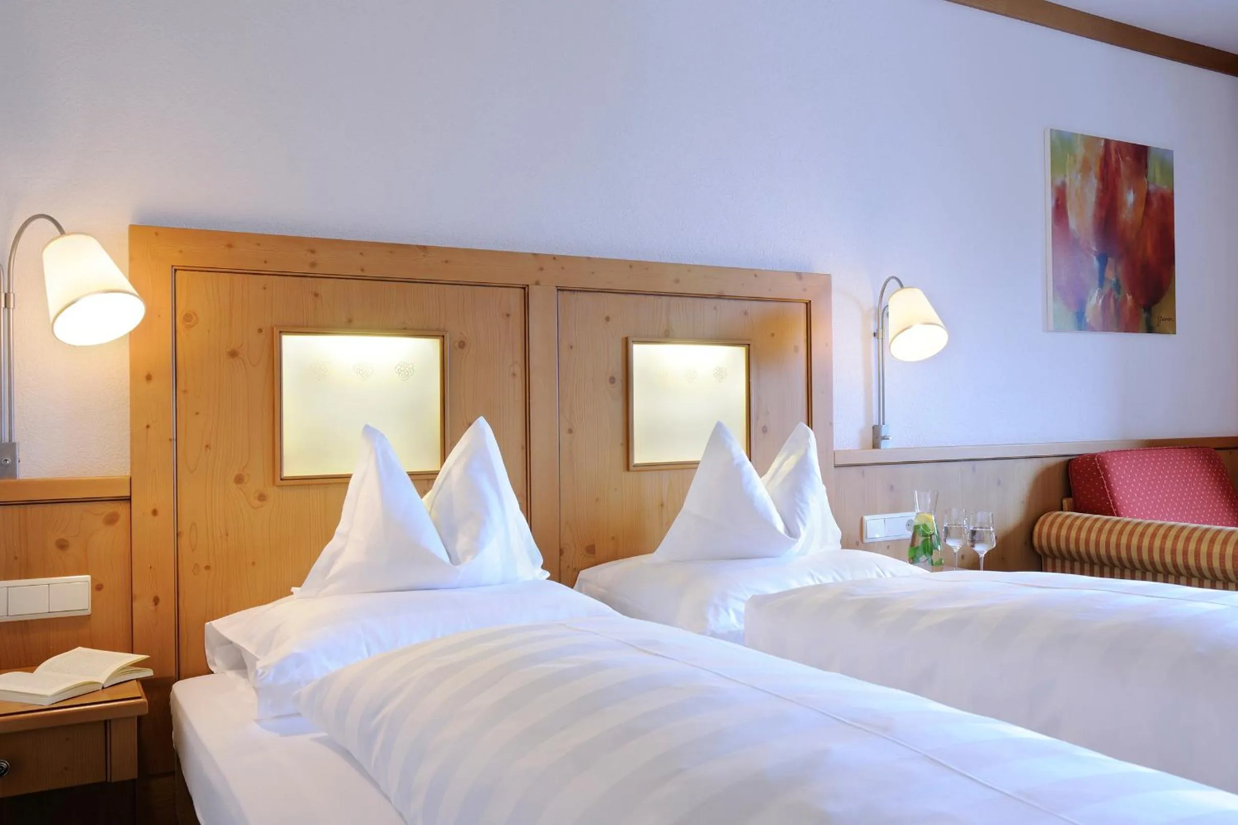 Decorative detail, Bed in Cresta.Alpin.Sport.Hotel