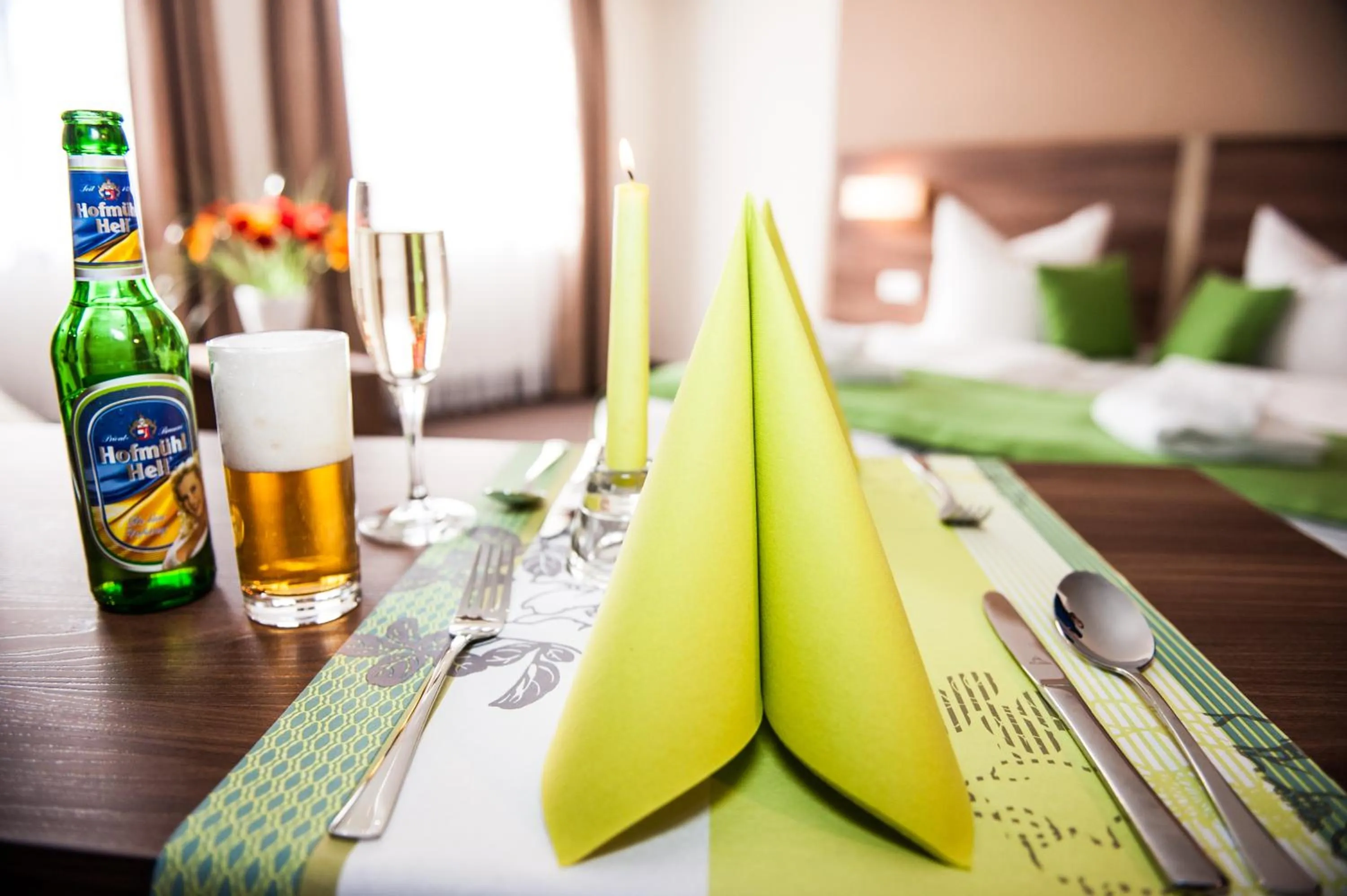 Decorative detail, Bed in Hotel Adler