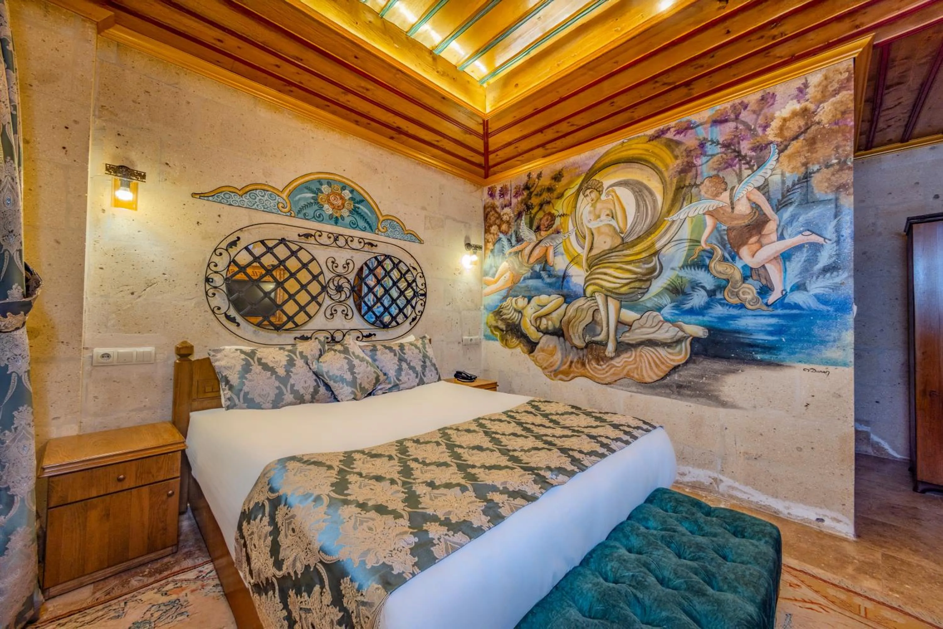 Bed in Çakıltaşı Evi Otel Spa