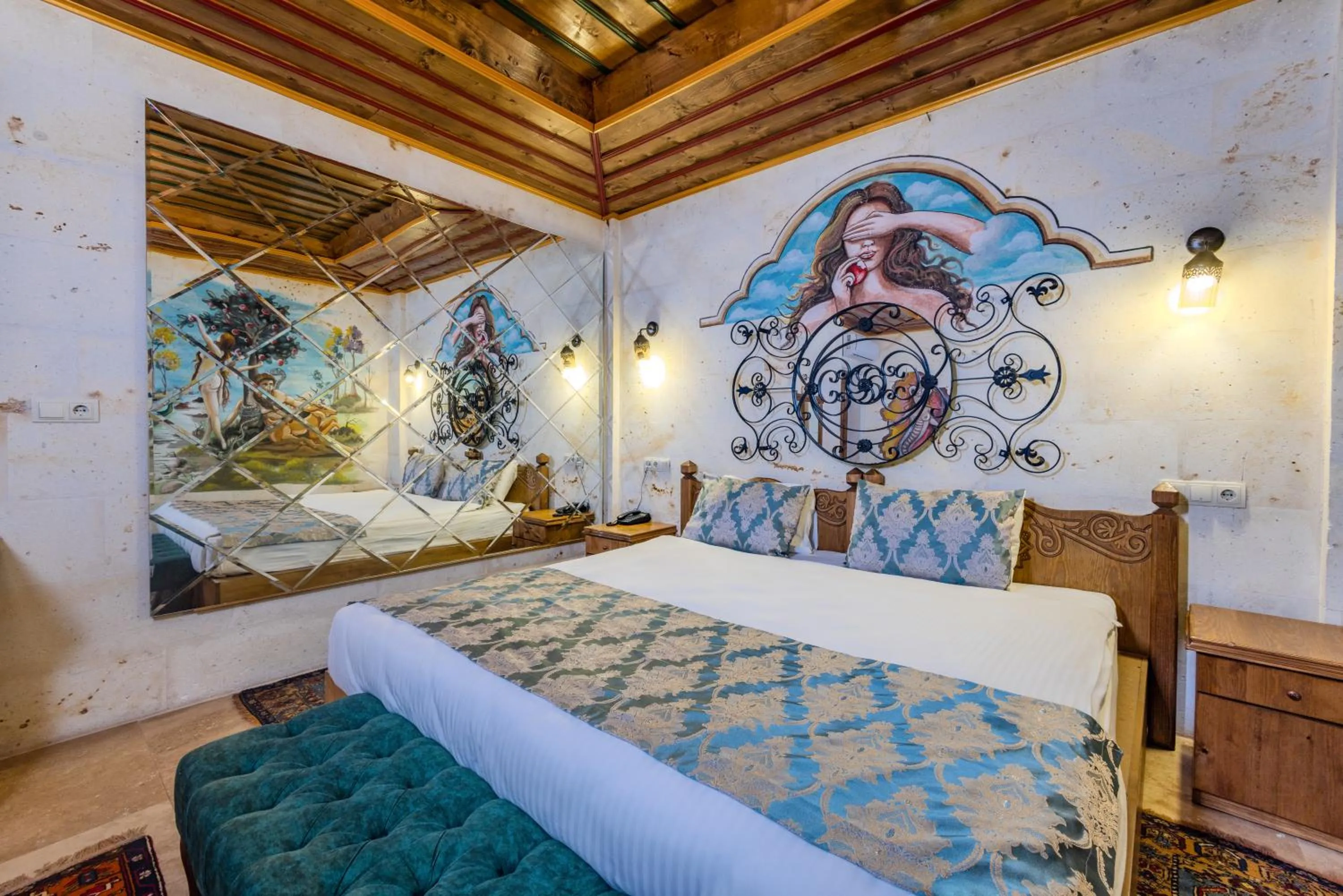 Bed in Çakıltaşı Evi Otel Spa