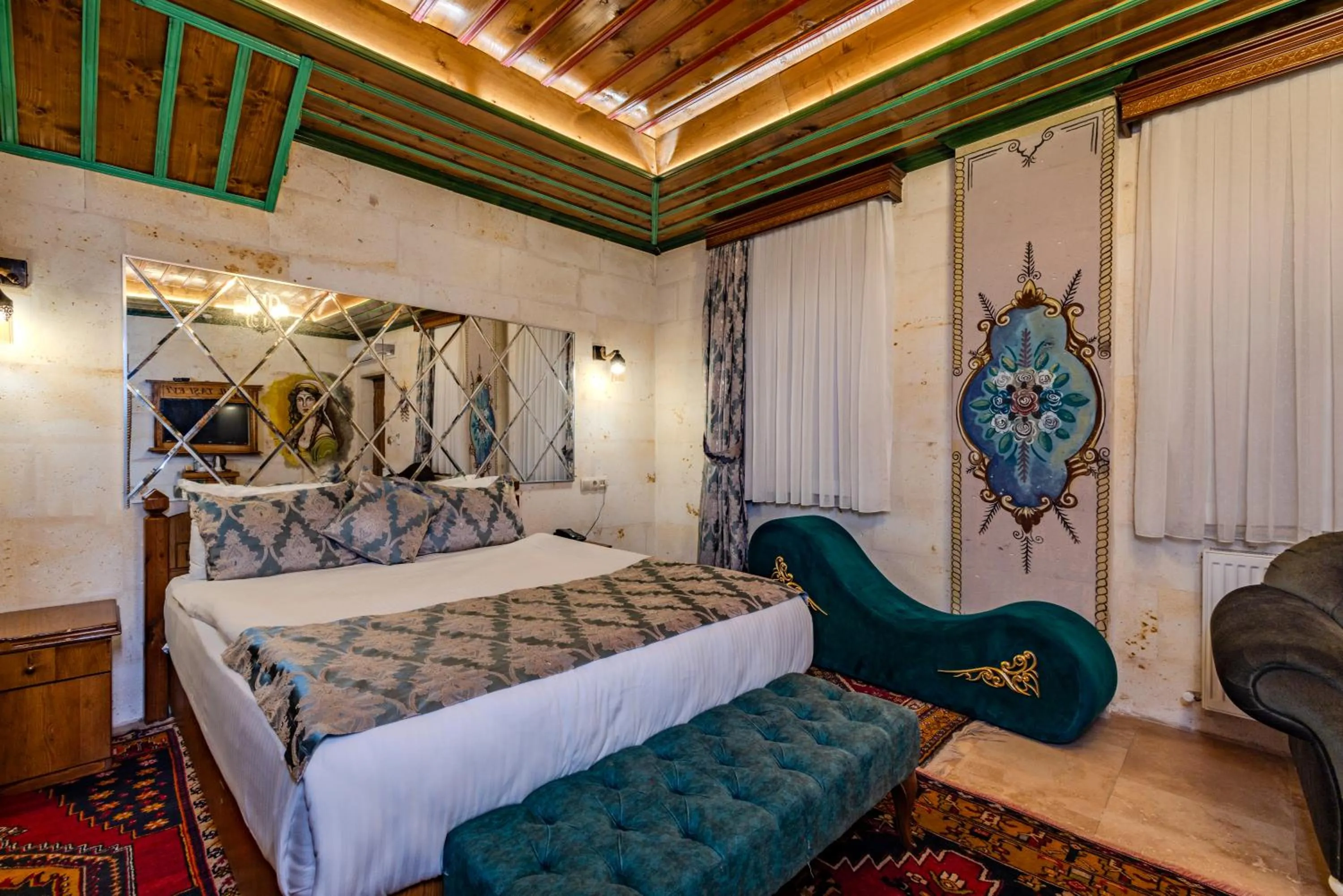 Bed in Çakıltaşı Evi Otel Spa