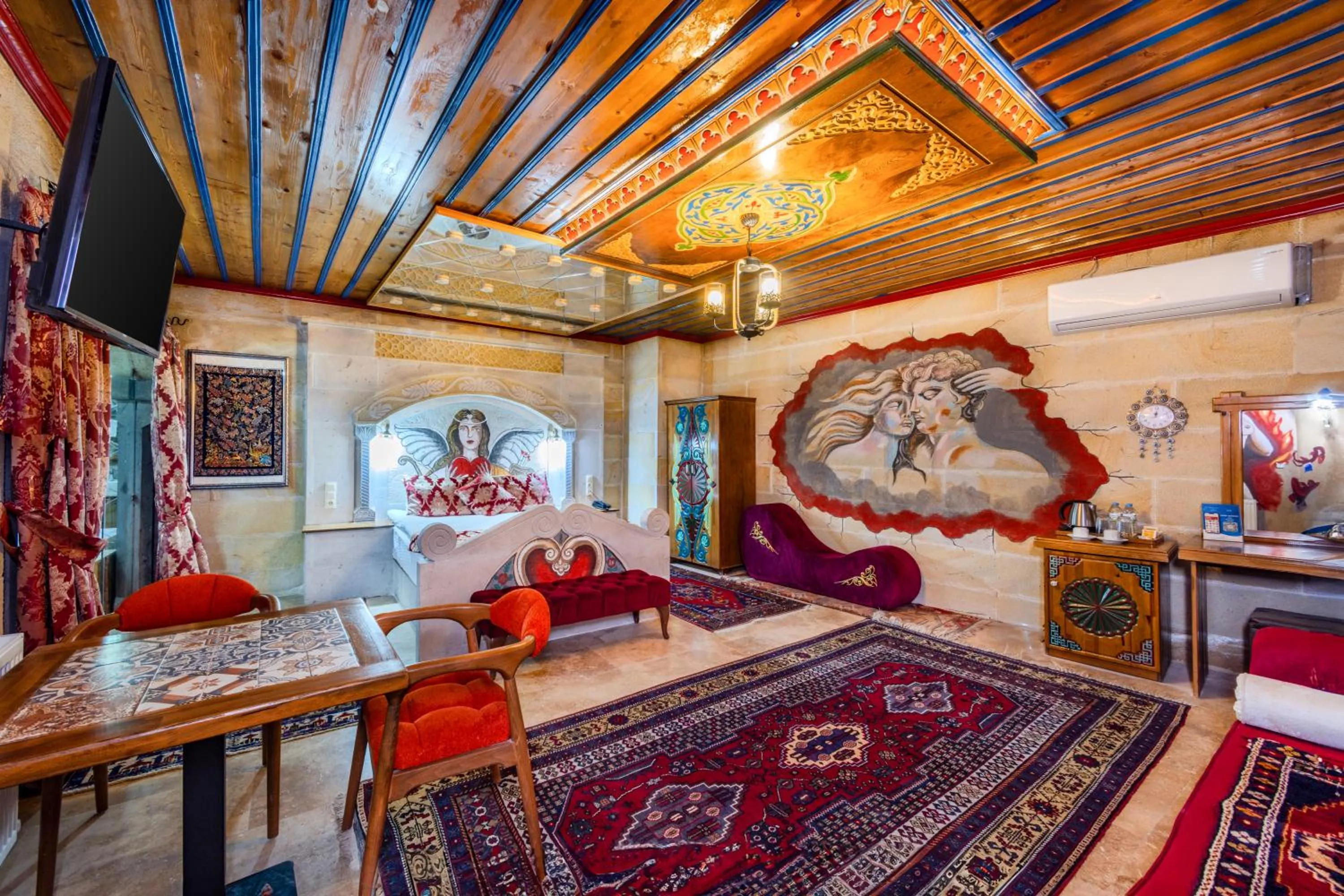 Bed in Çakıltaşı Evi Otel Spa