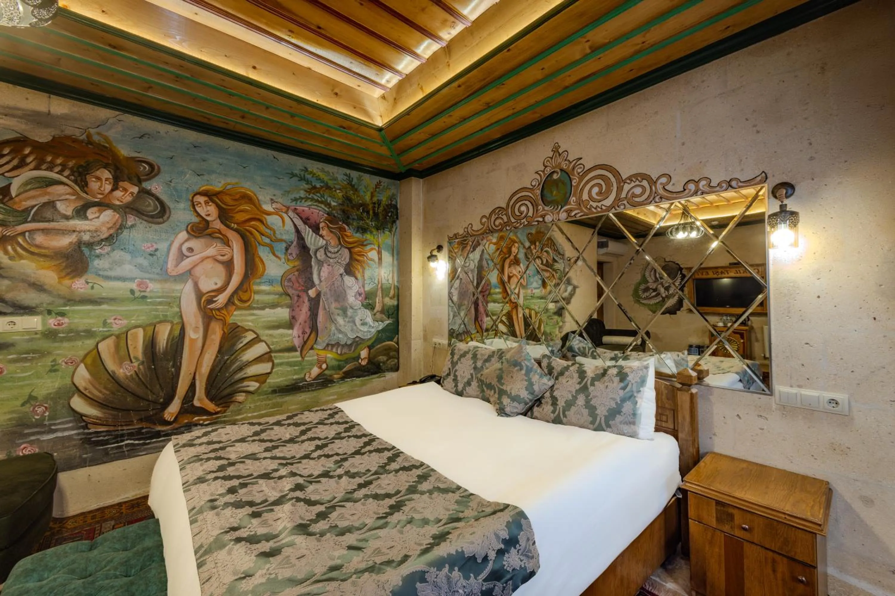 Bed in Çakıltaşı Evi Otel Spa