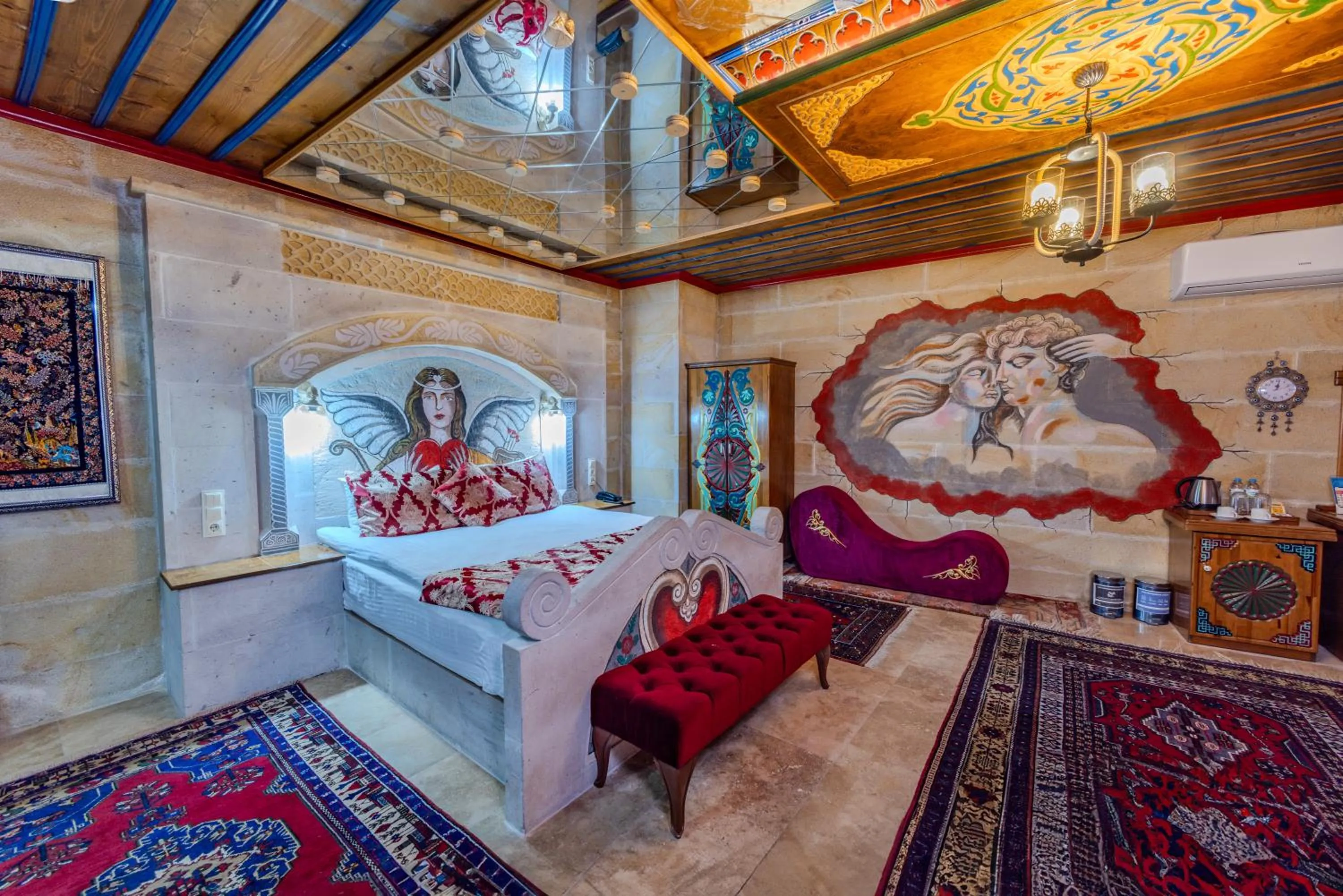 Bed in Çakıltaşı Evi Otel Spa