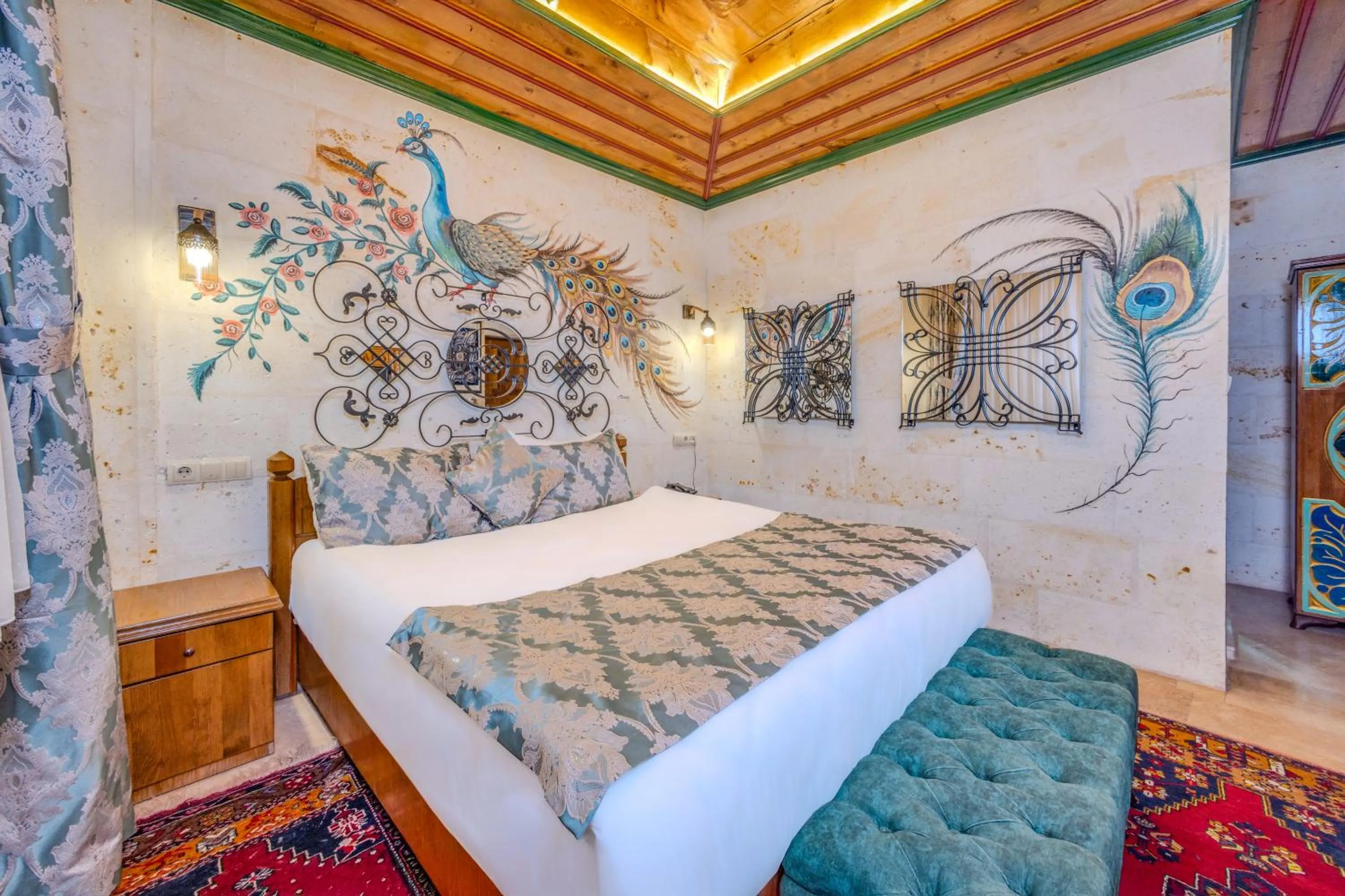 Bed in Çakıltaşı Evi Otel Spa
