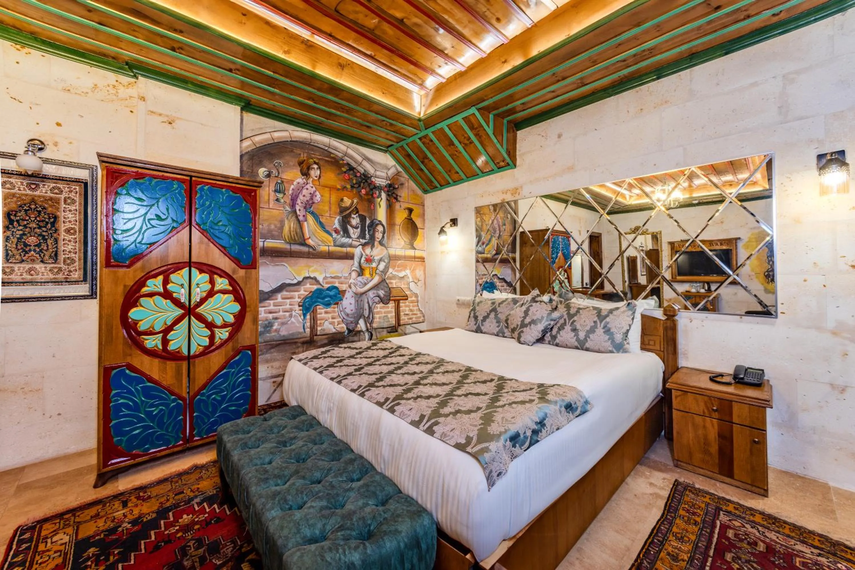 Bed in Çakıltaşı Evi Otel Spa