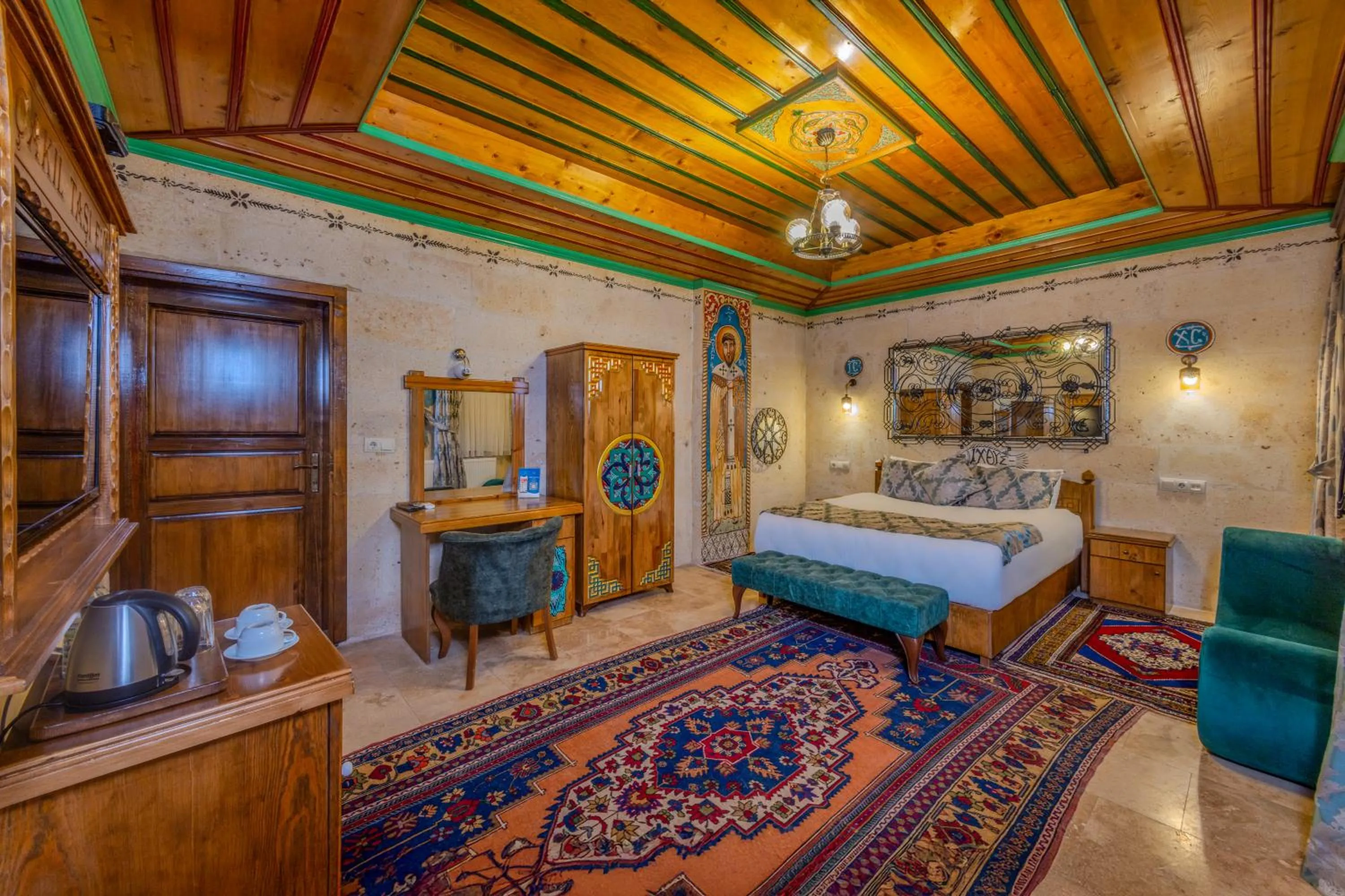 Bed in Çakıltaşı Evi Otel Spa