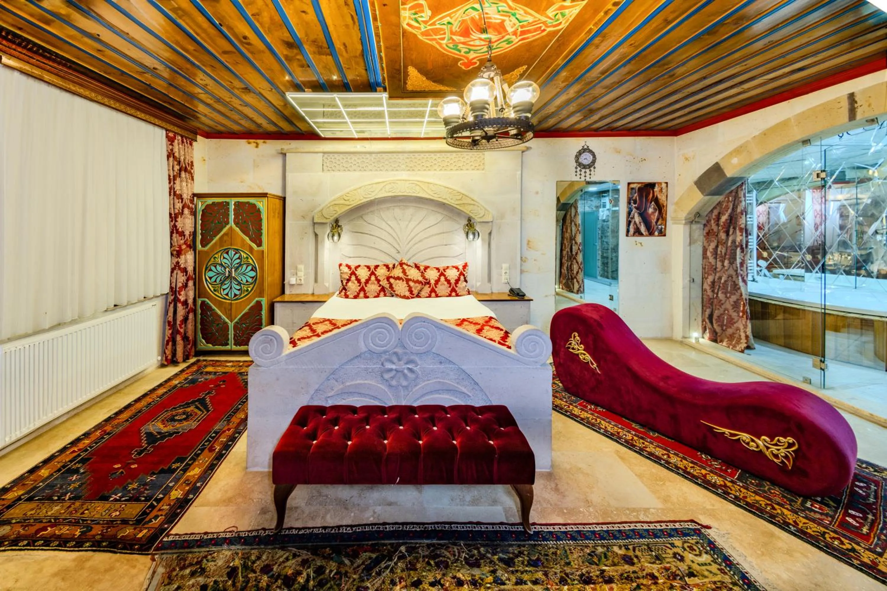 Bed in Çakıltaşı Evi Otel Spa