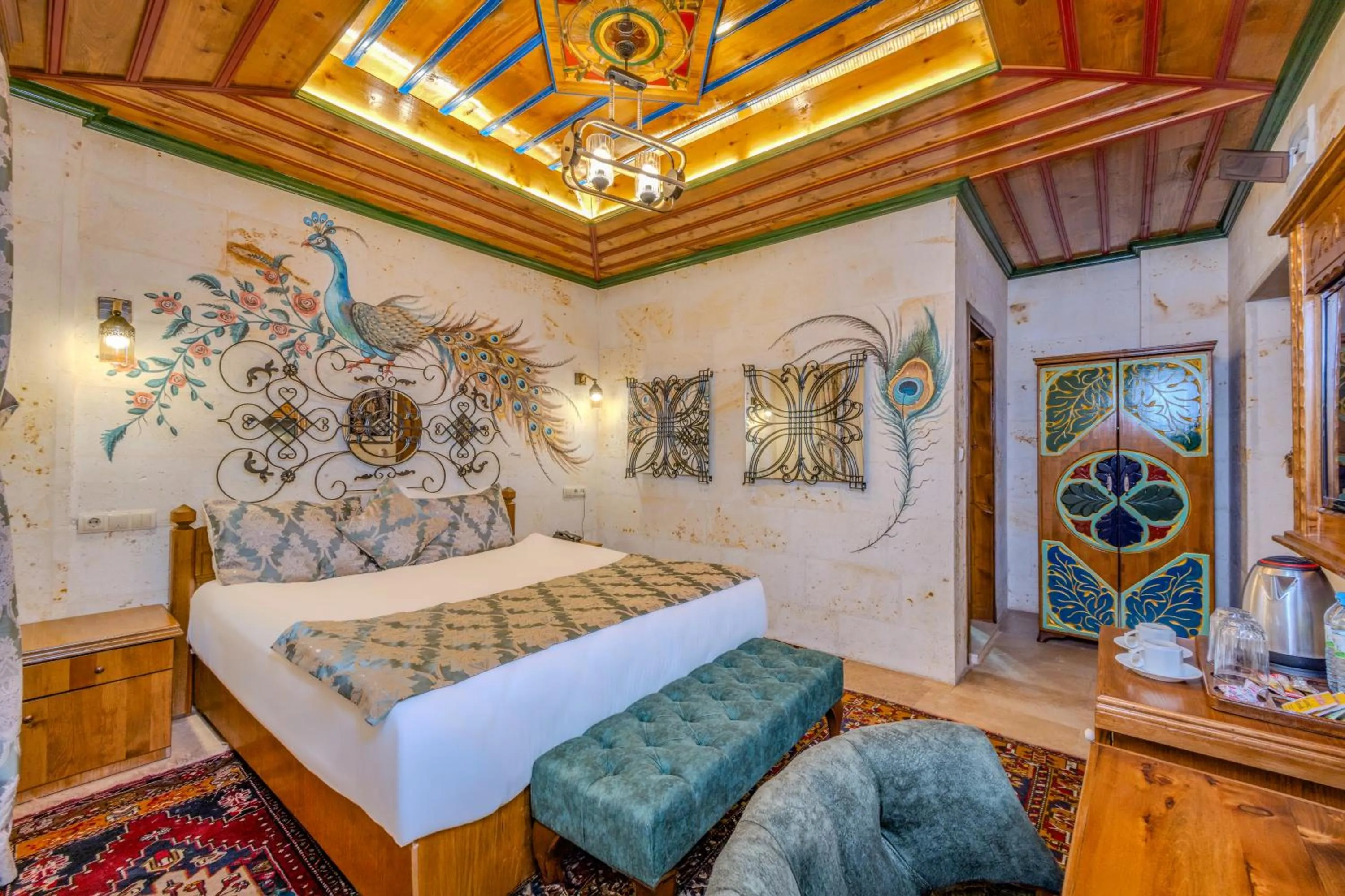 Bed in Çakıltaşı Evi Otel Spa
