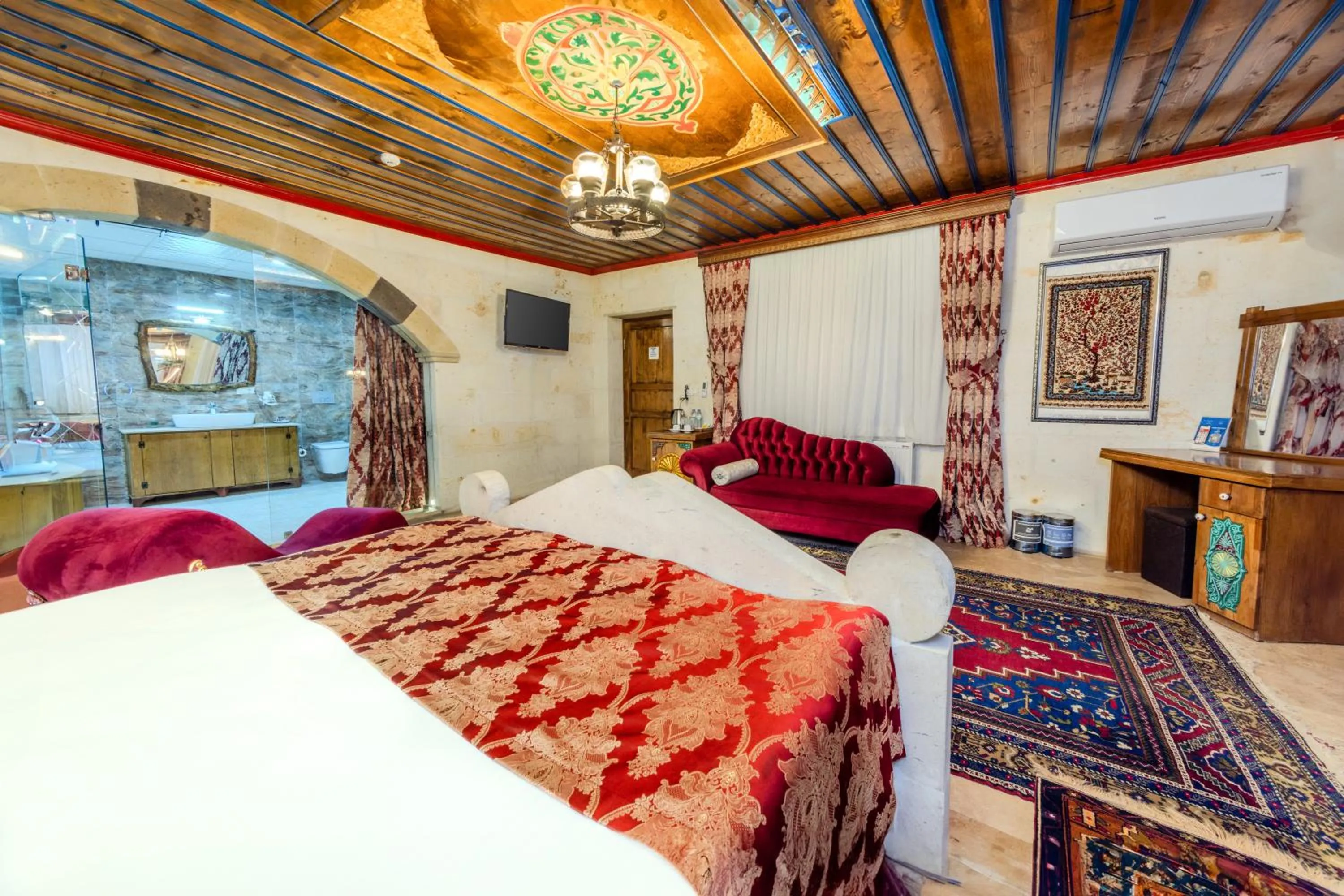 Bed in Çakıltaşı Evi Otel Spa