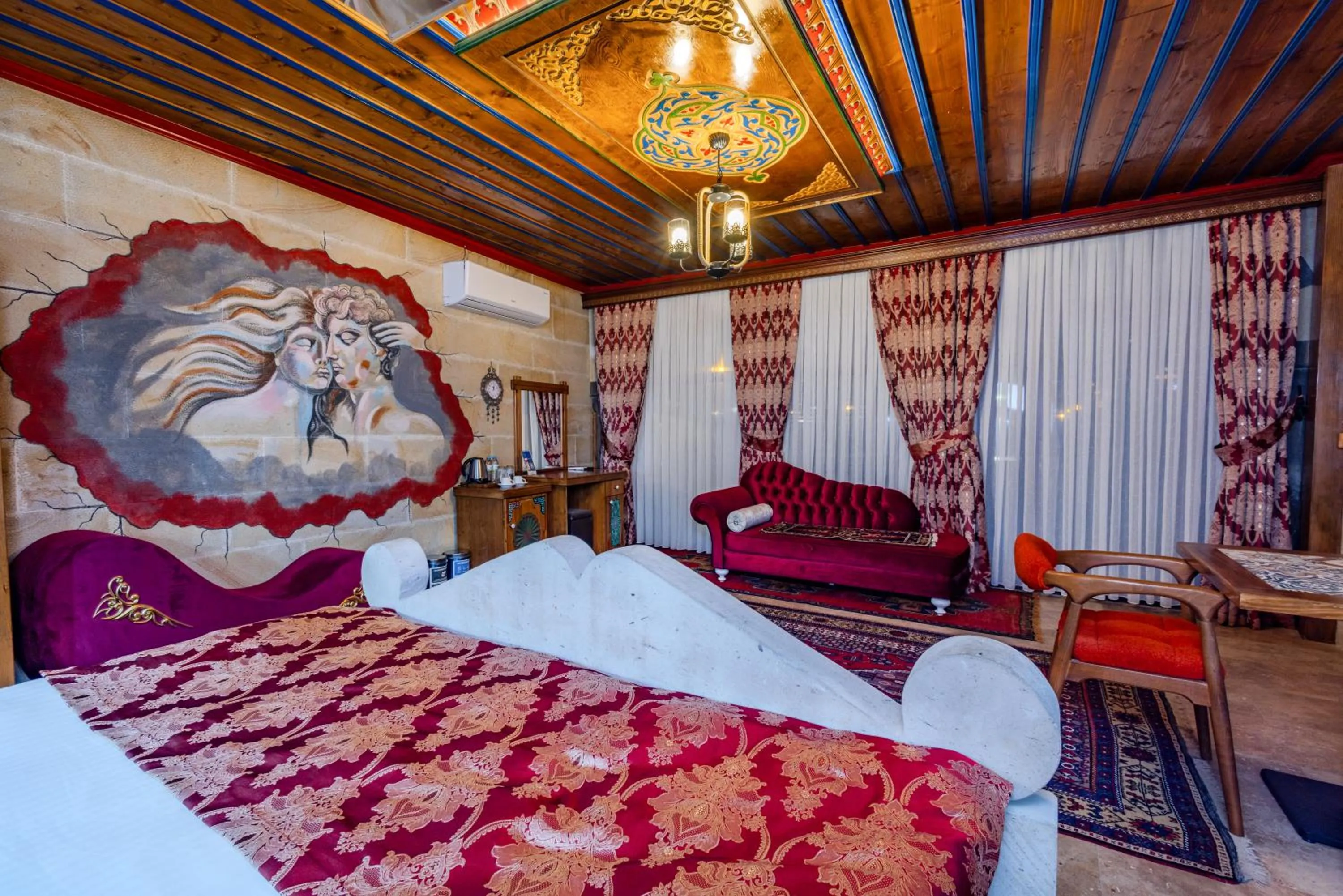 Bed in Çakıltaşı Evi Otel Spa