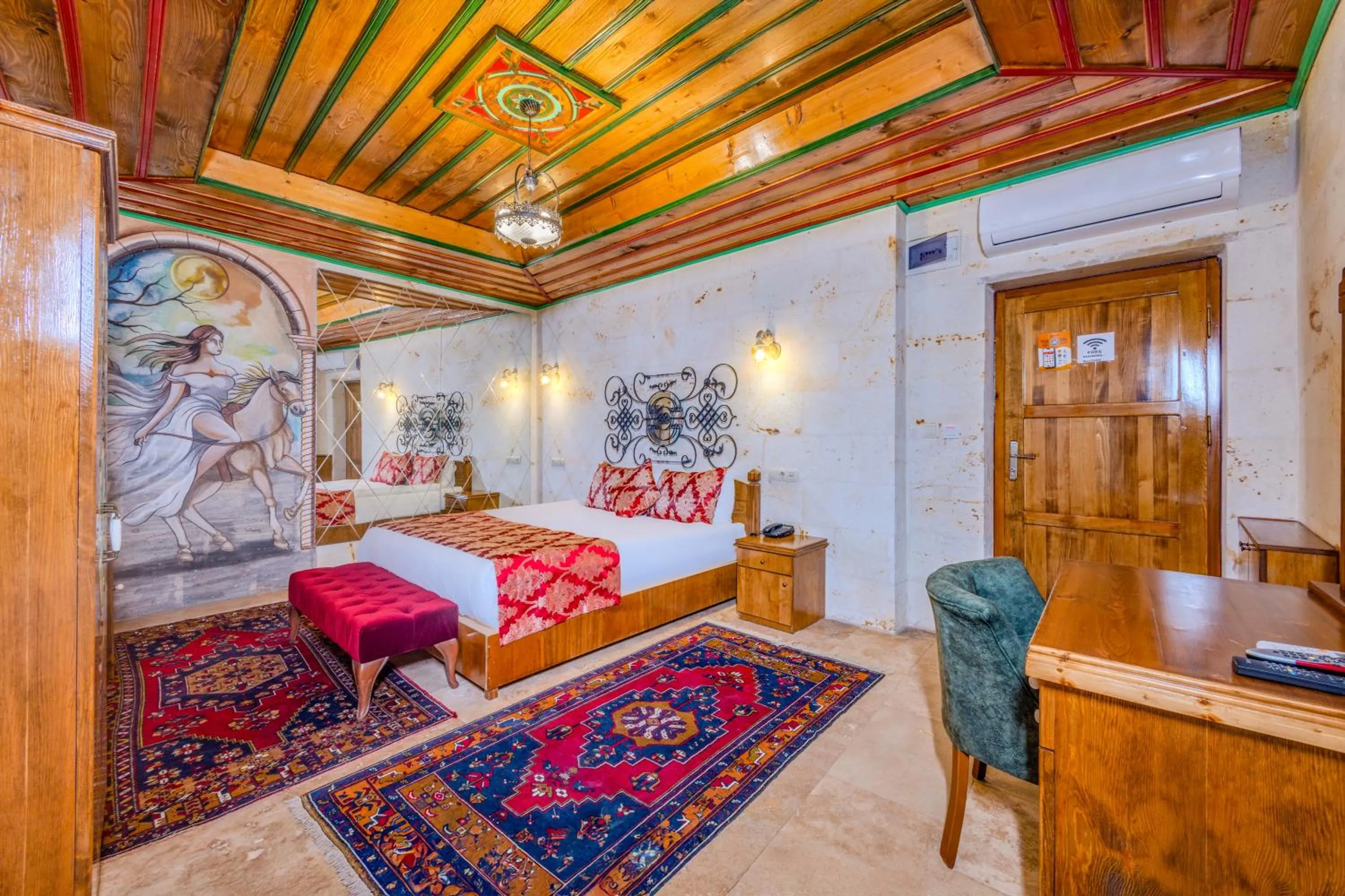 Bed in Çakıltaşı Evi Otel Spa