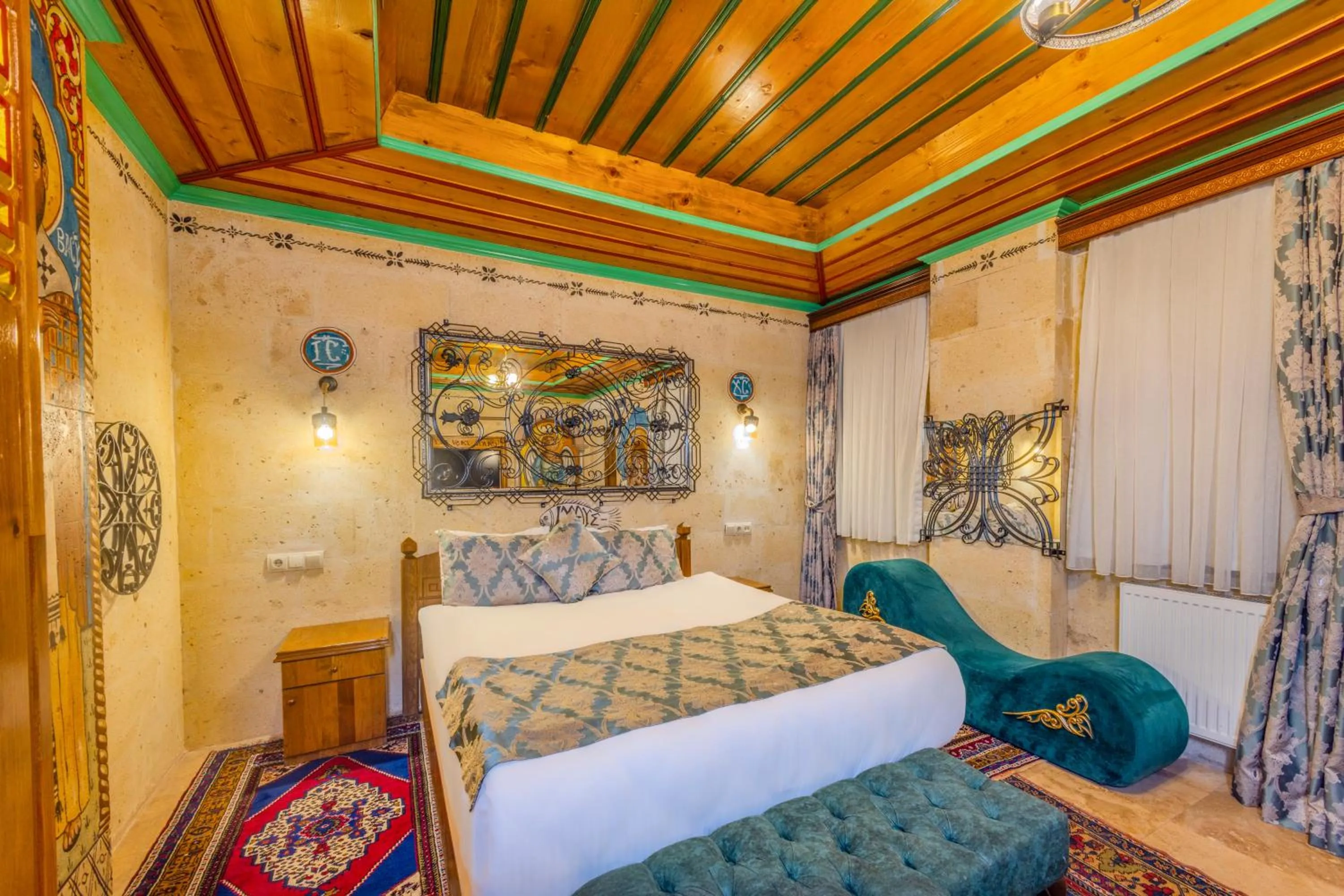 Bed in Çakıltaşı Evi Otel Spa