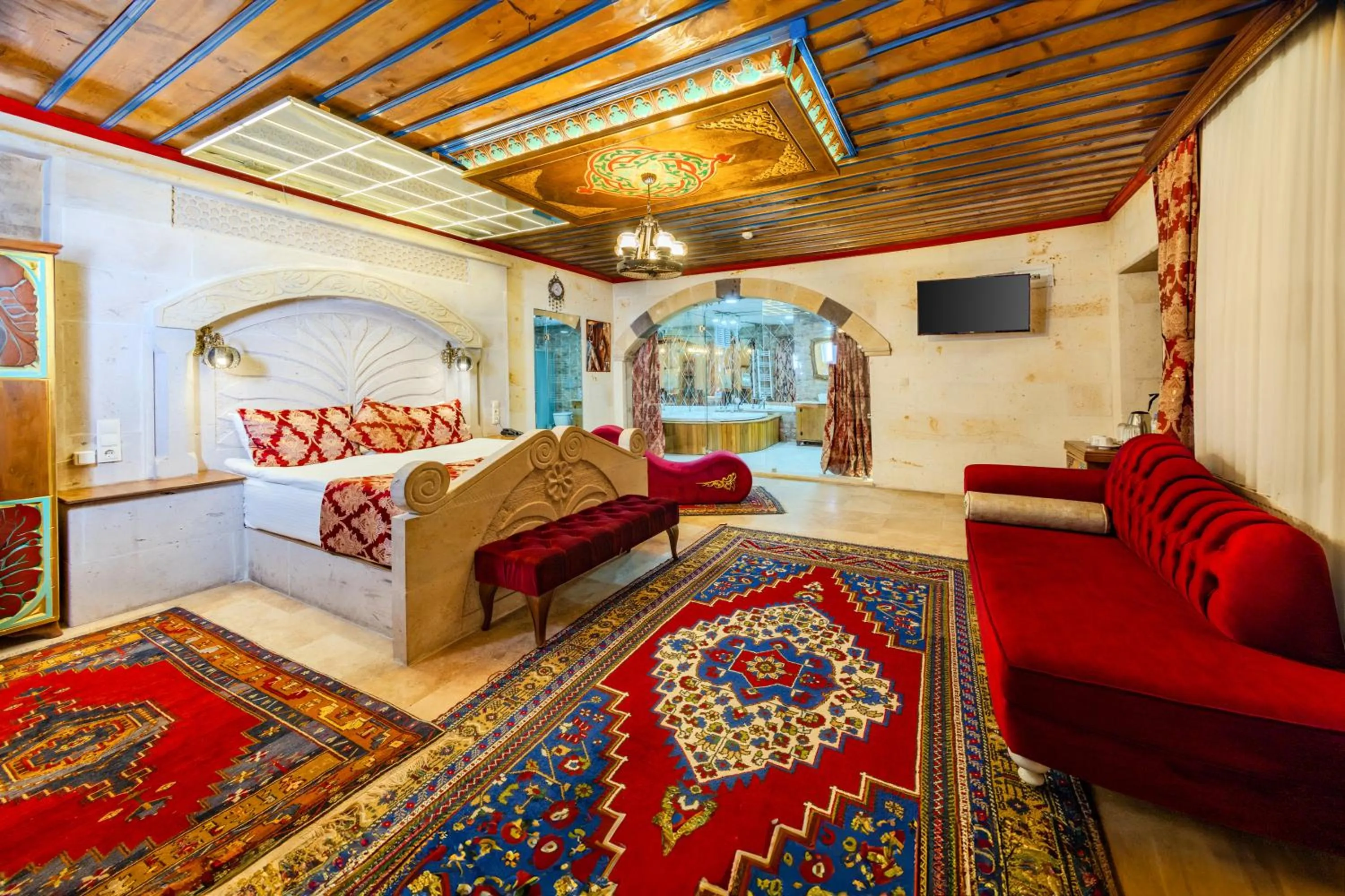 Bed in Çakıltaşı Evi Otel Spa