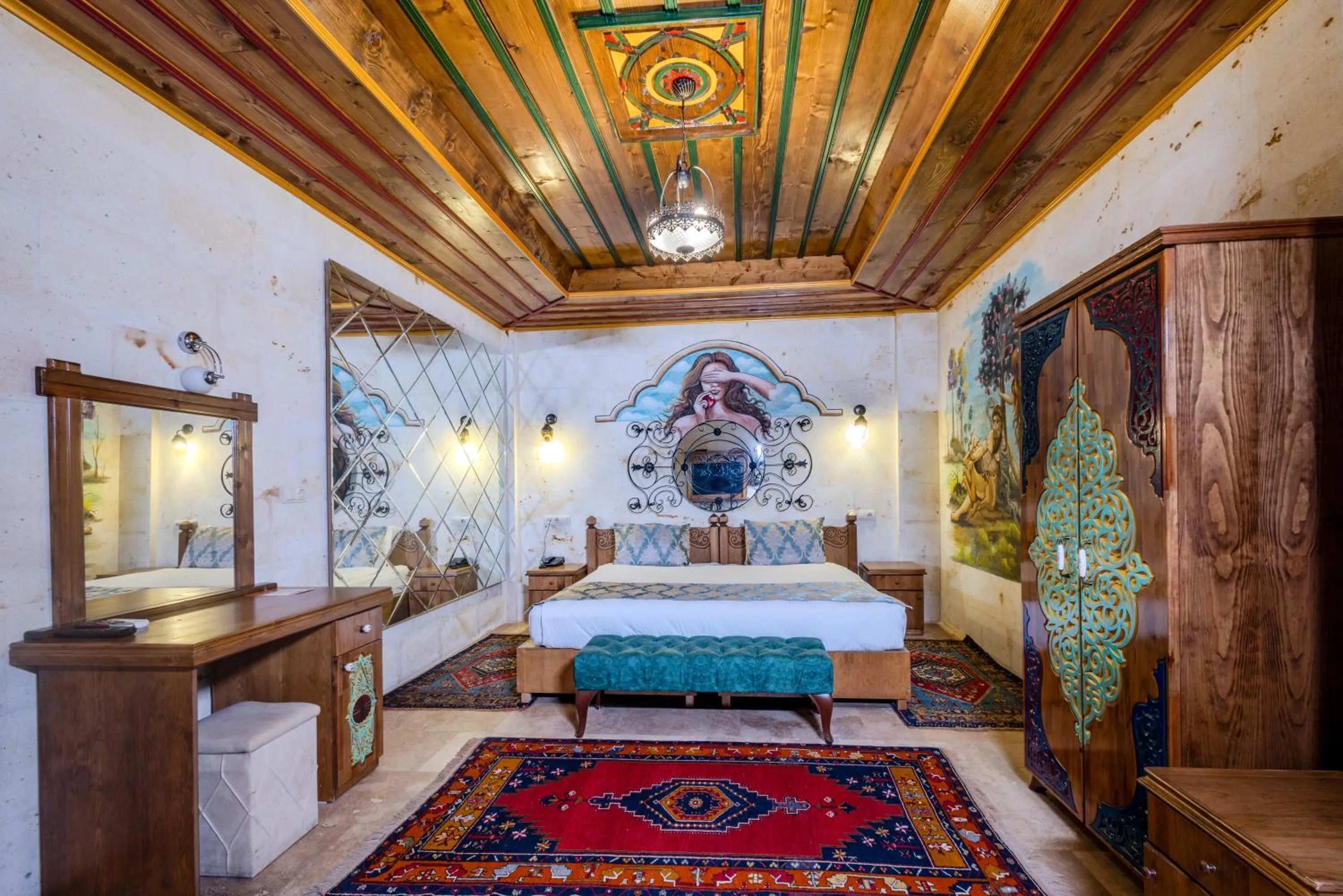 Bed in Çakıltaşı Evi Otel Spa