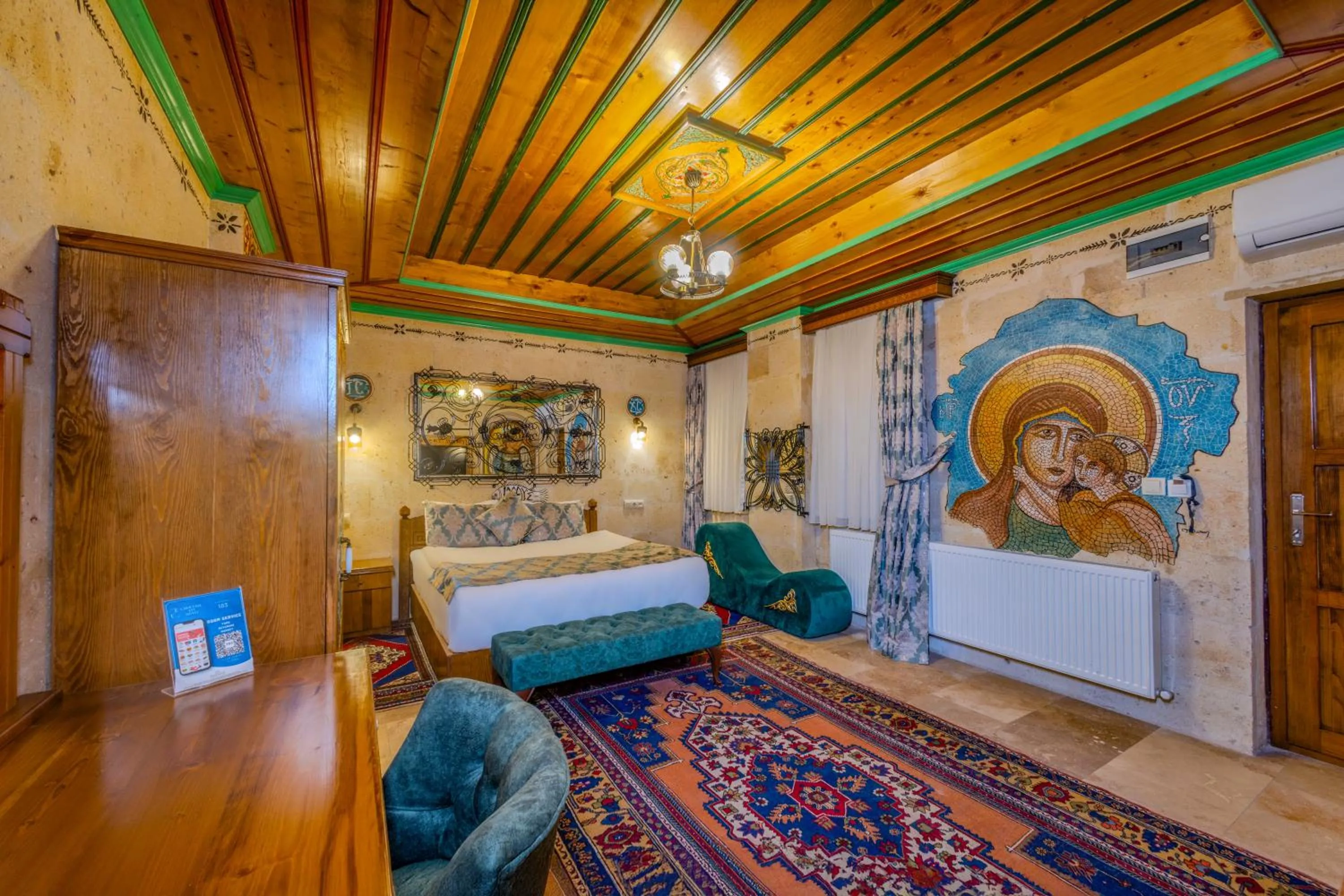 Bed in Çakıltaşı Evi Otel Spa