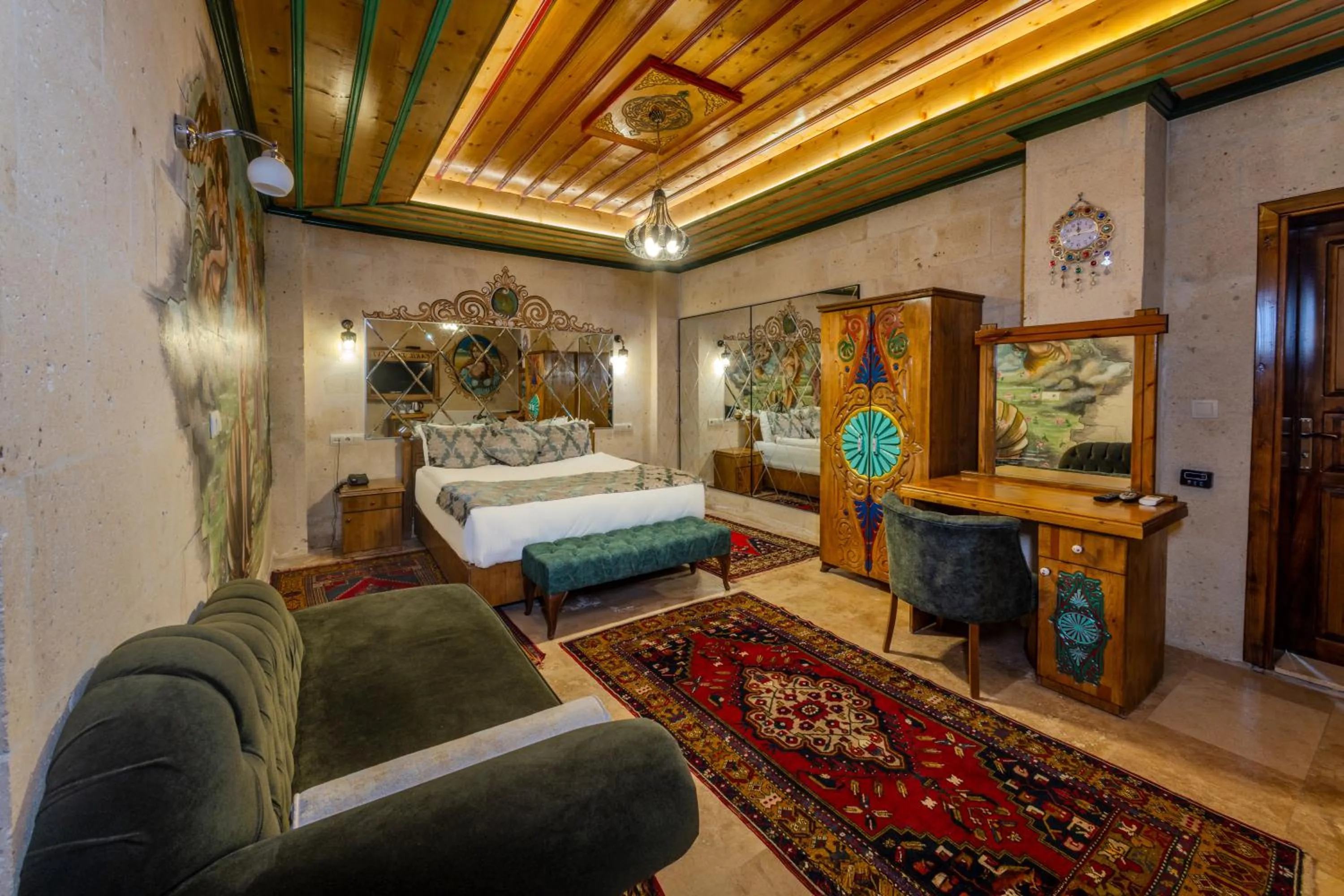 Bed in Çakıltaşı Evi Otel Spa