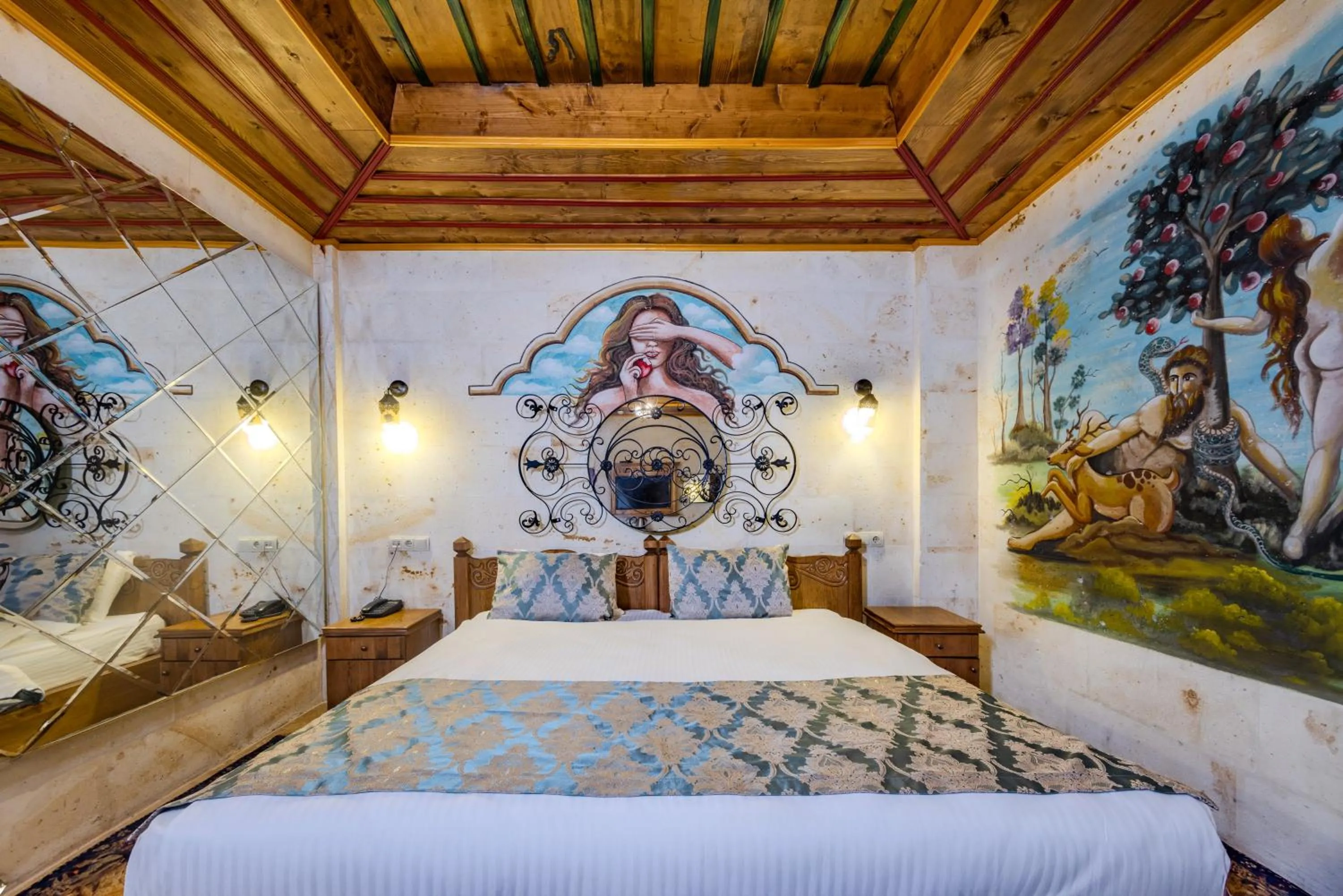 Bed in Çakıltaşı Evi Otel Spa