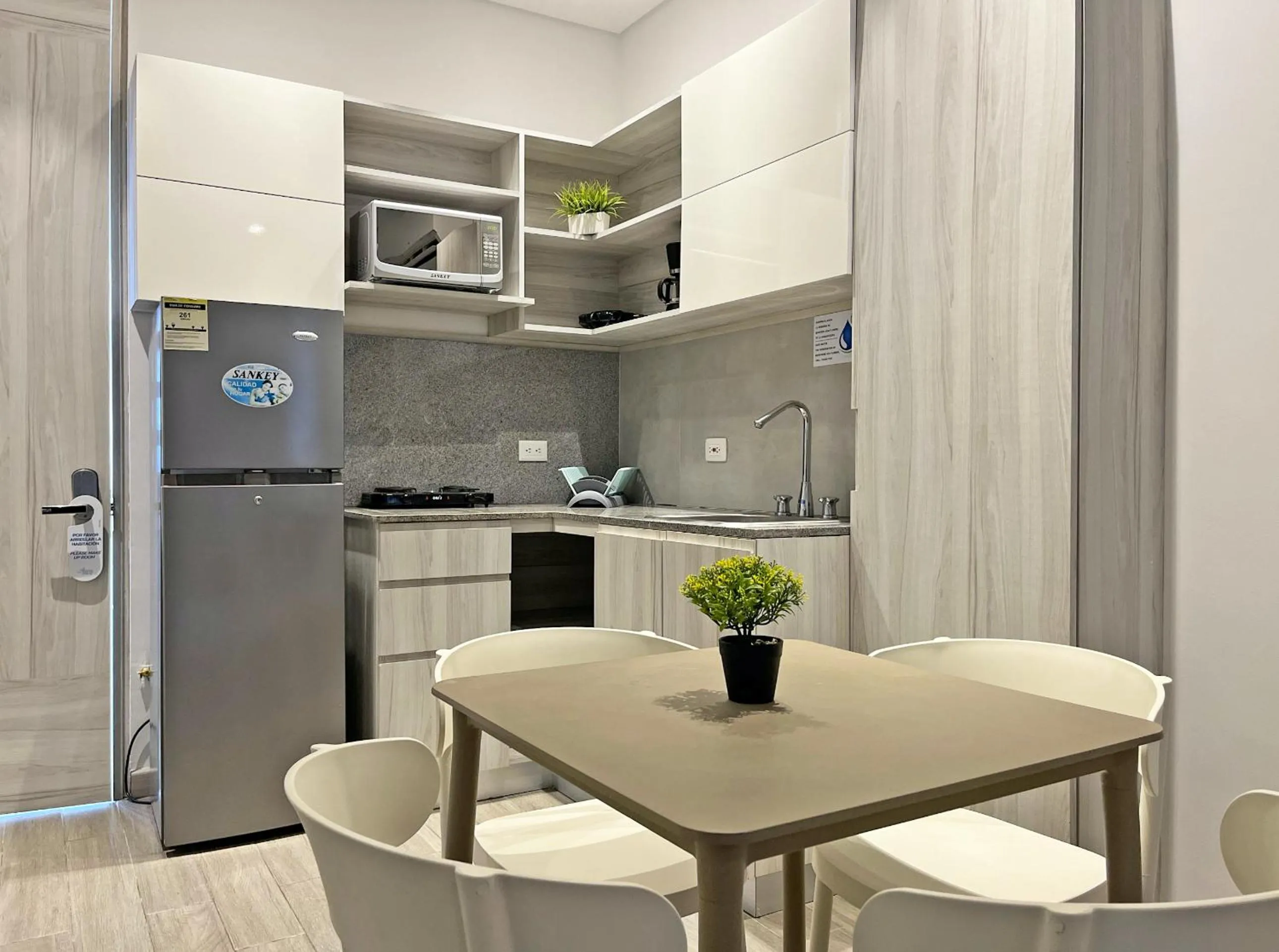 Kitchen or kitchenette in Azure Lofts & Pool