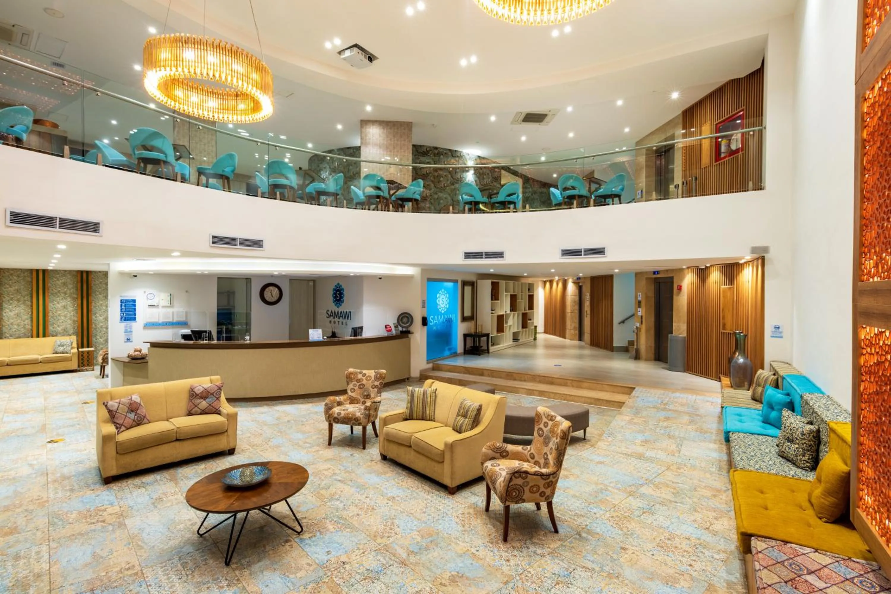 Lobby or reception in Samawi Hotel