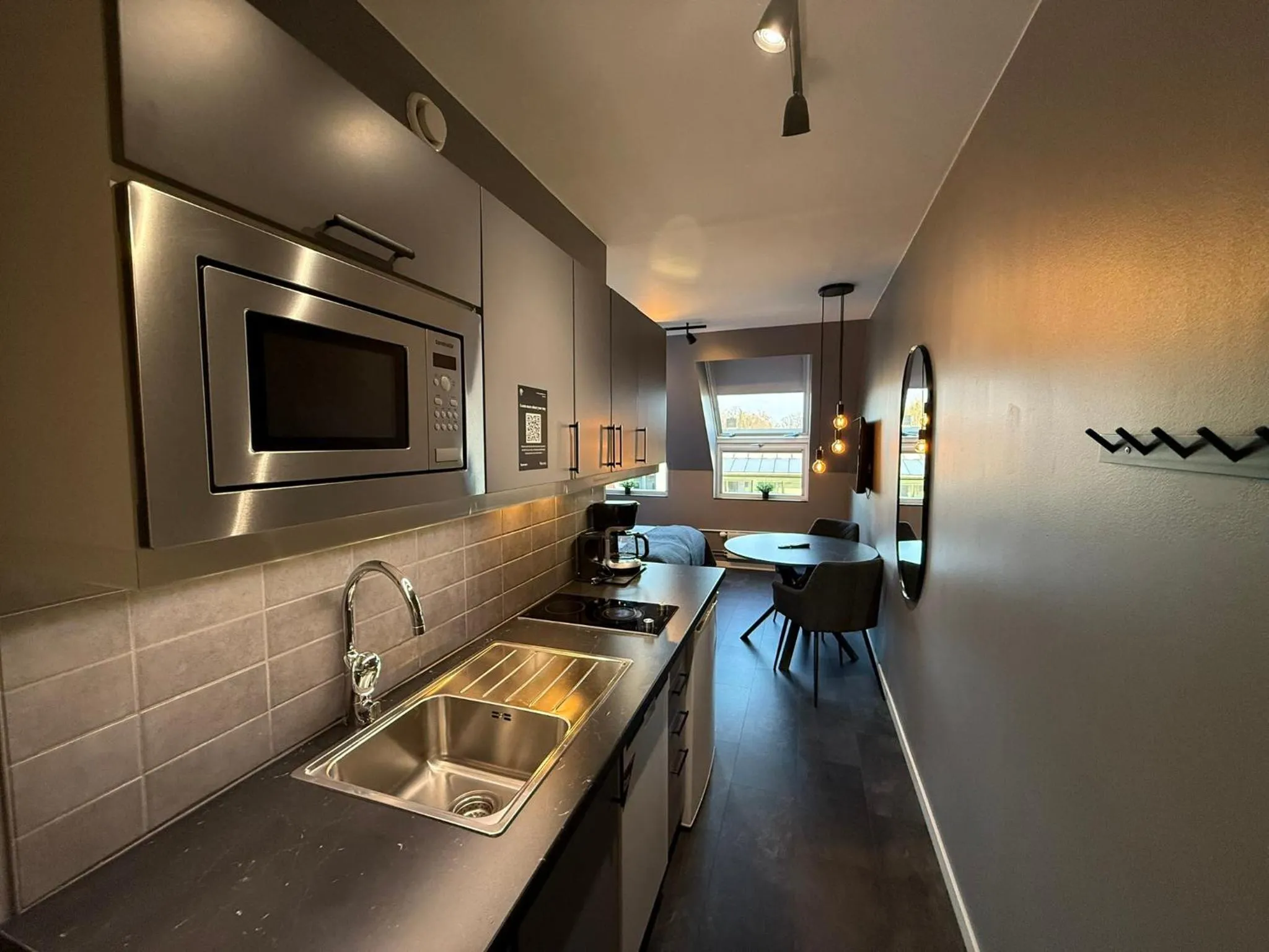 Kitchen or kitchenette in Forenom Aparthotel Lund