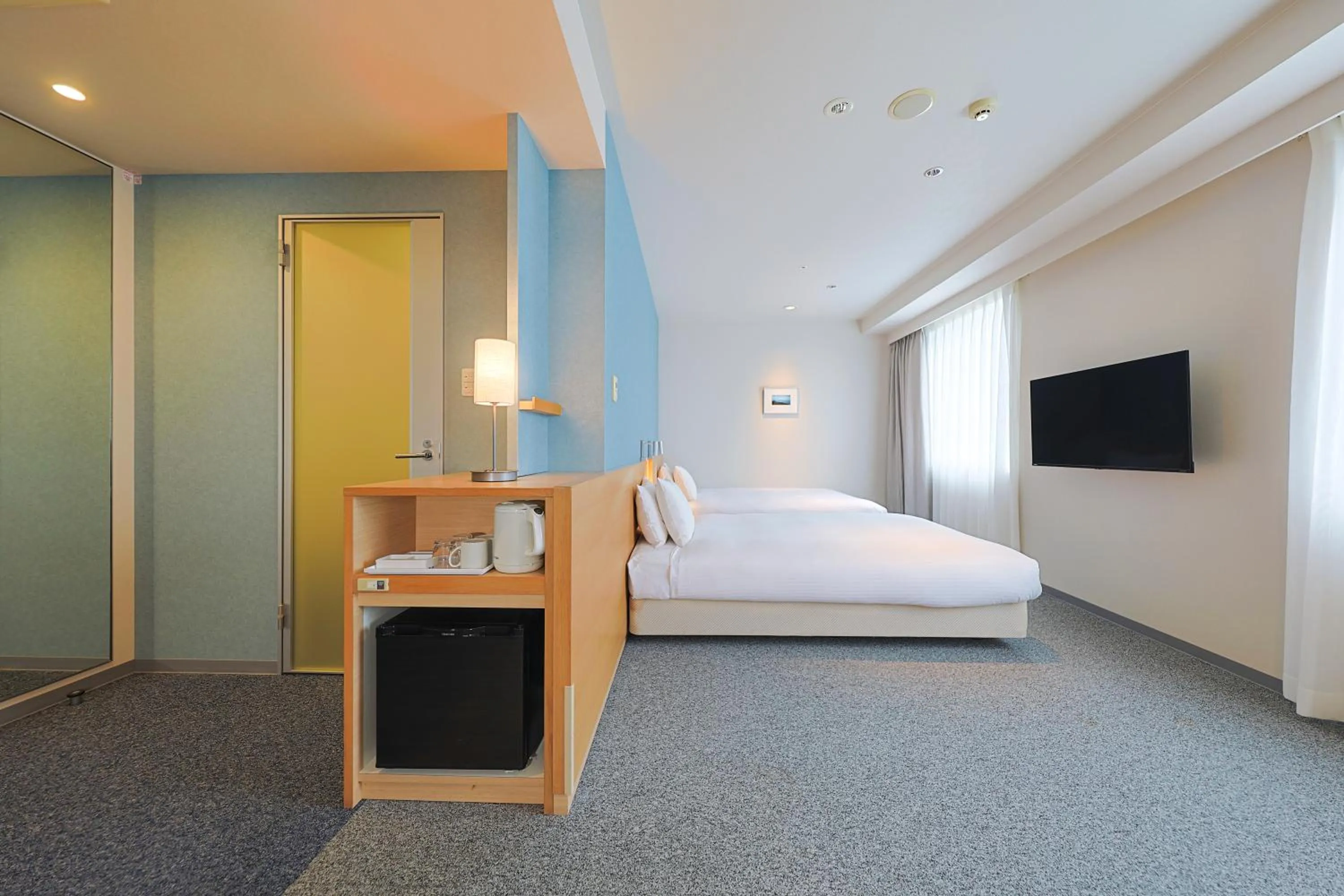 Photo of the whole room, Bed in JR Kyushu Hotel Miyazaki