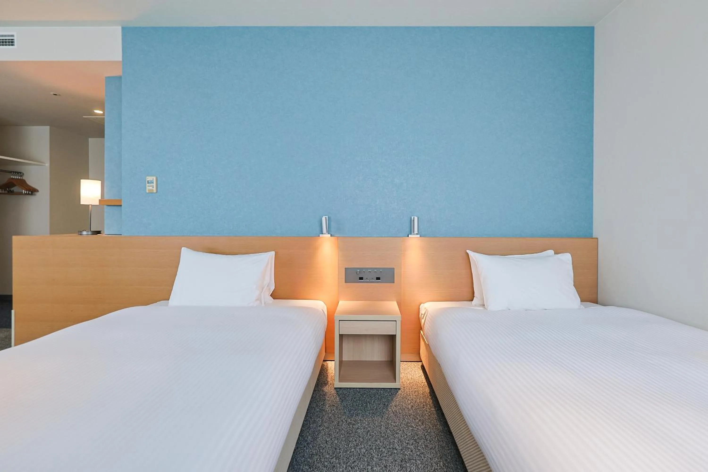 Photo of the whole room, Bed in JR Kyushu Hotel Miyazaki