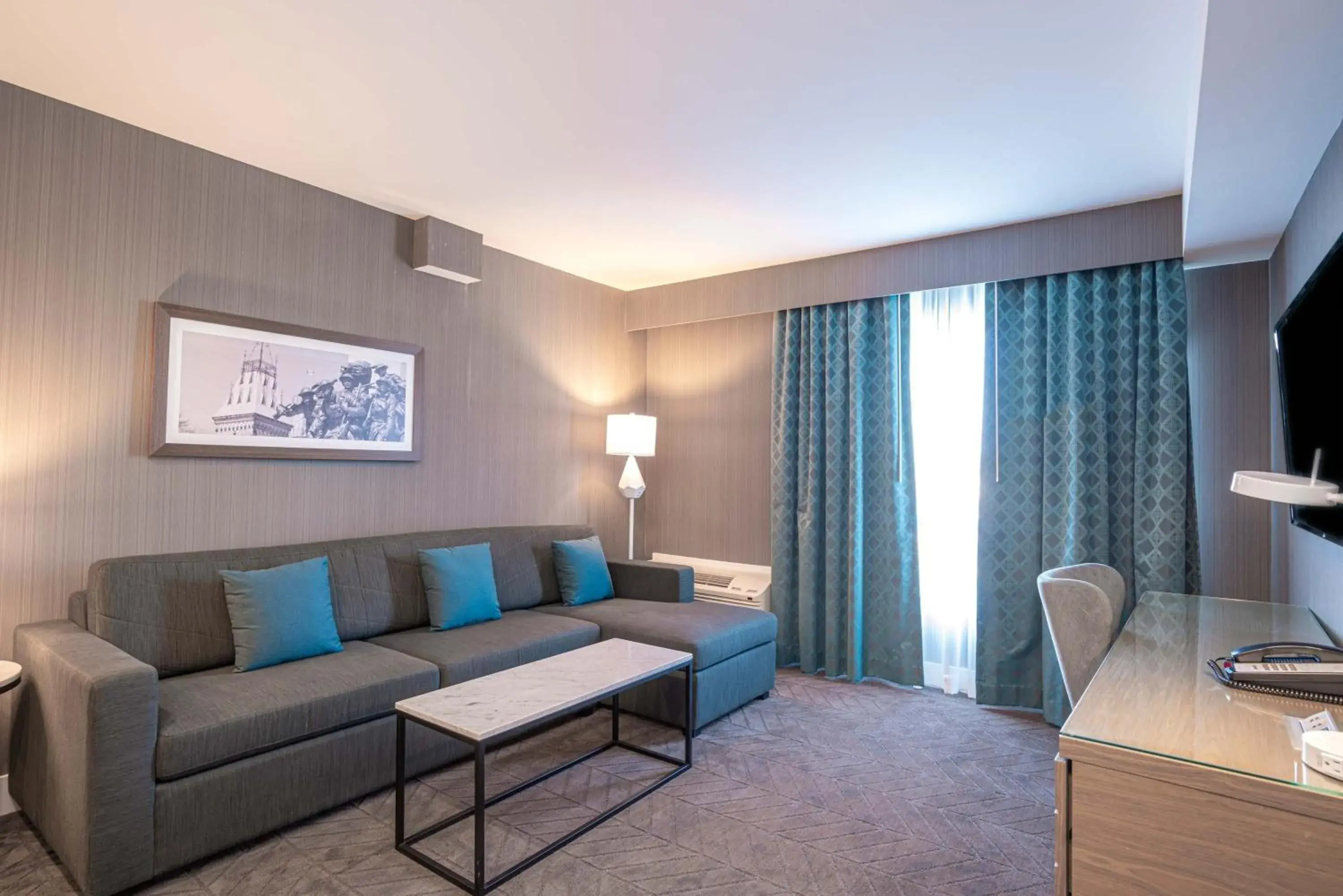 Grand Suite, 1 King Bed, Sofa Bed, Kitchenette in Sandman Signature Ottawa Airport Hotel Grand Suite, 1 King Bed, Sofa Bed, Kitchenette in Sandman Signature Ottawa Airport Hotel