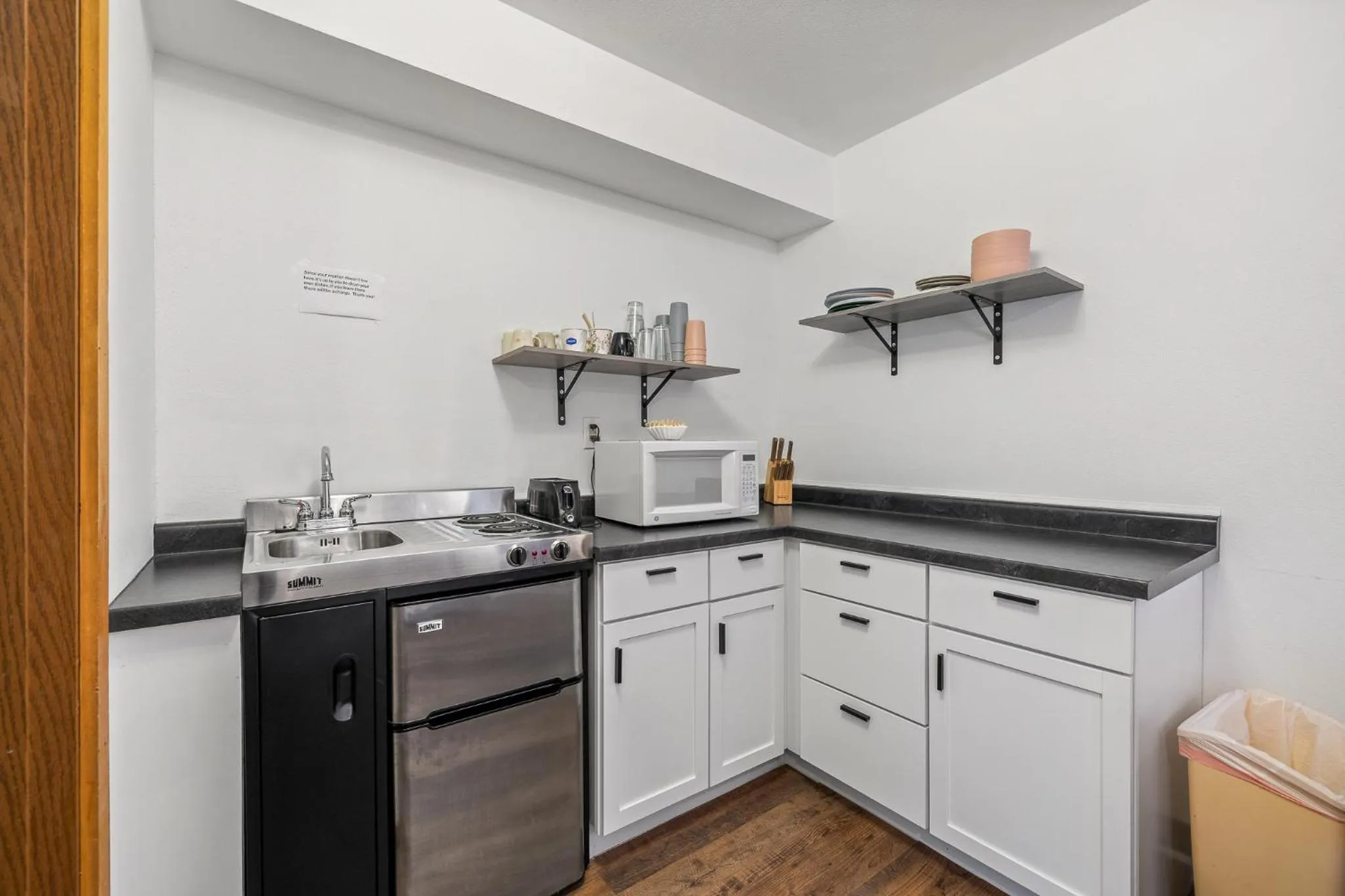 Kitchen or kitchenette in The Sturgis Motel