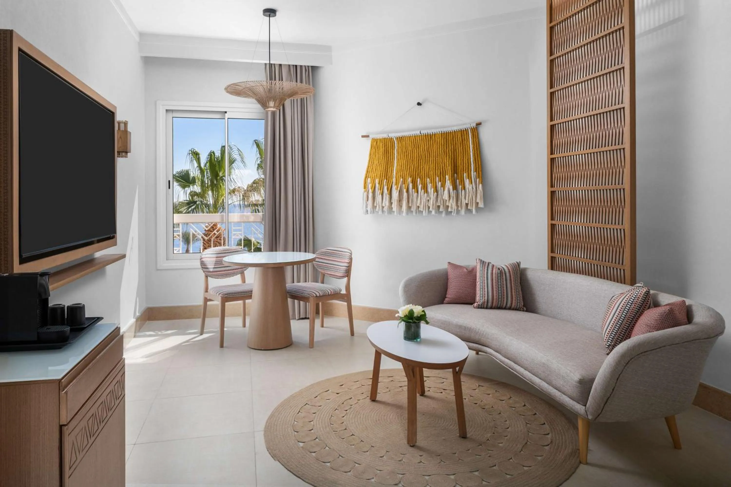 Living room in DoubleTree by Hilton Sharks Bay Resort