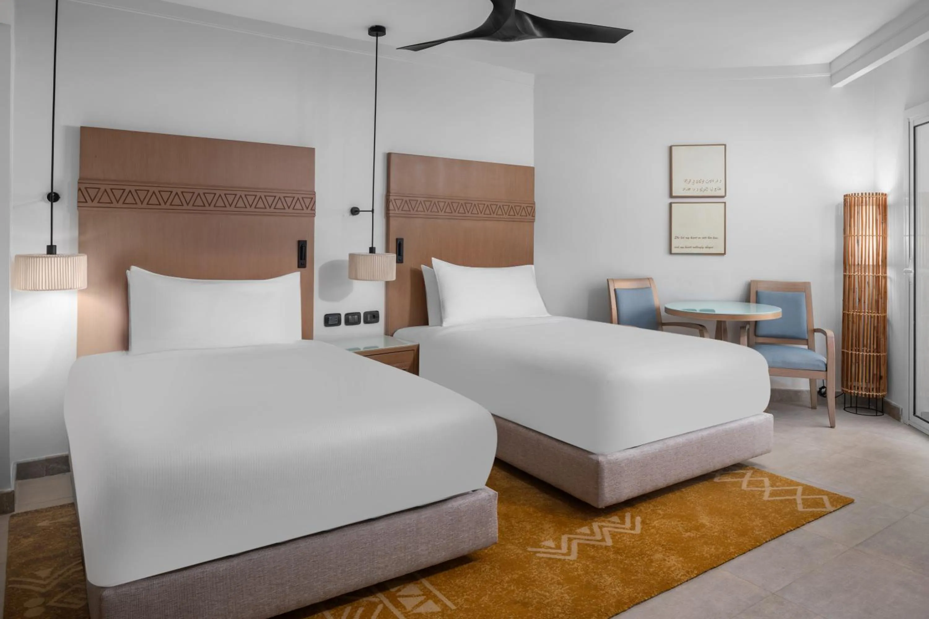 Bed in DoubleTree by Hilton Sharks Bay Resort