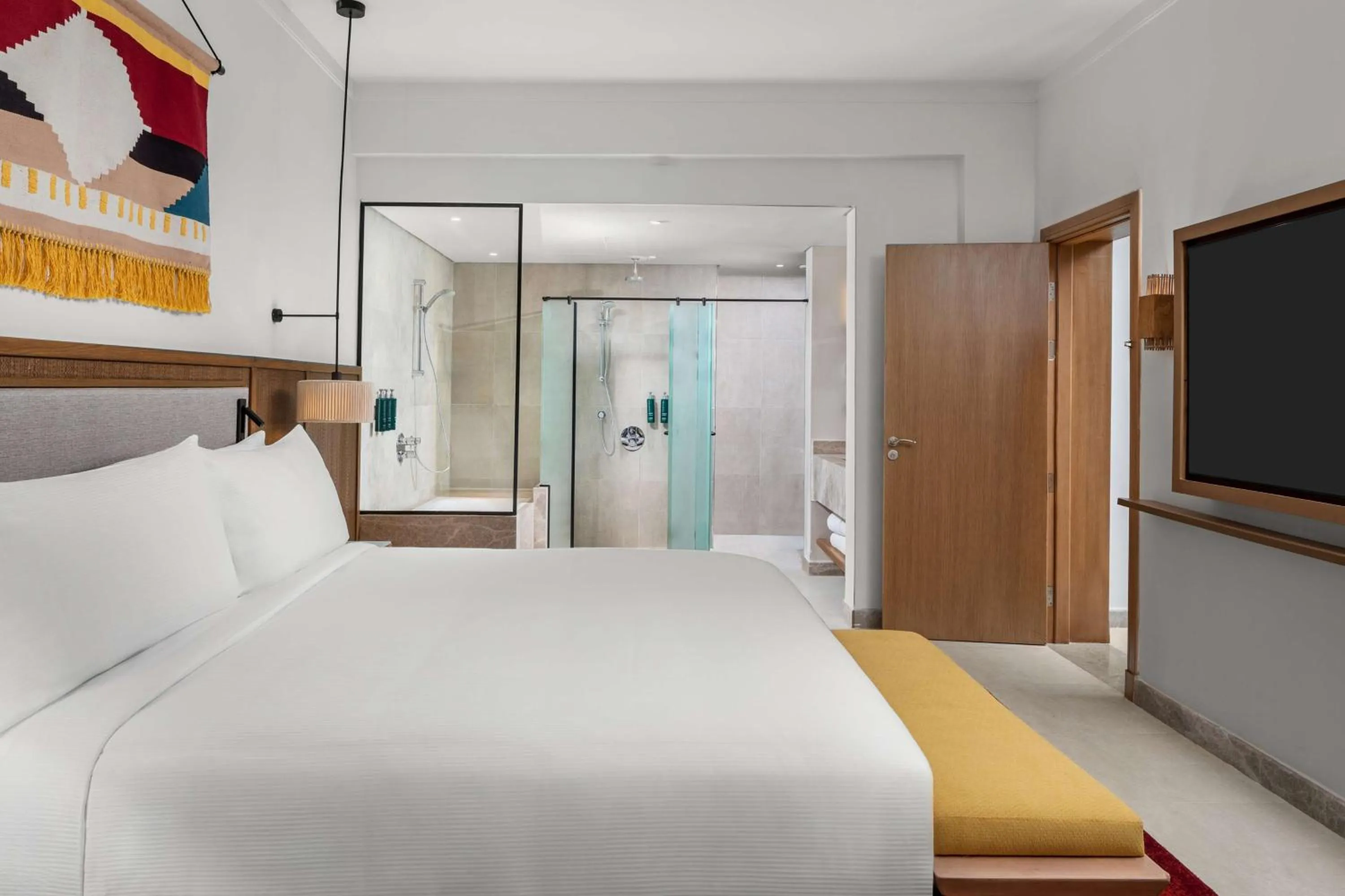 Bed in DoubleTree by Hilton Sharks Bay Resort