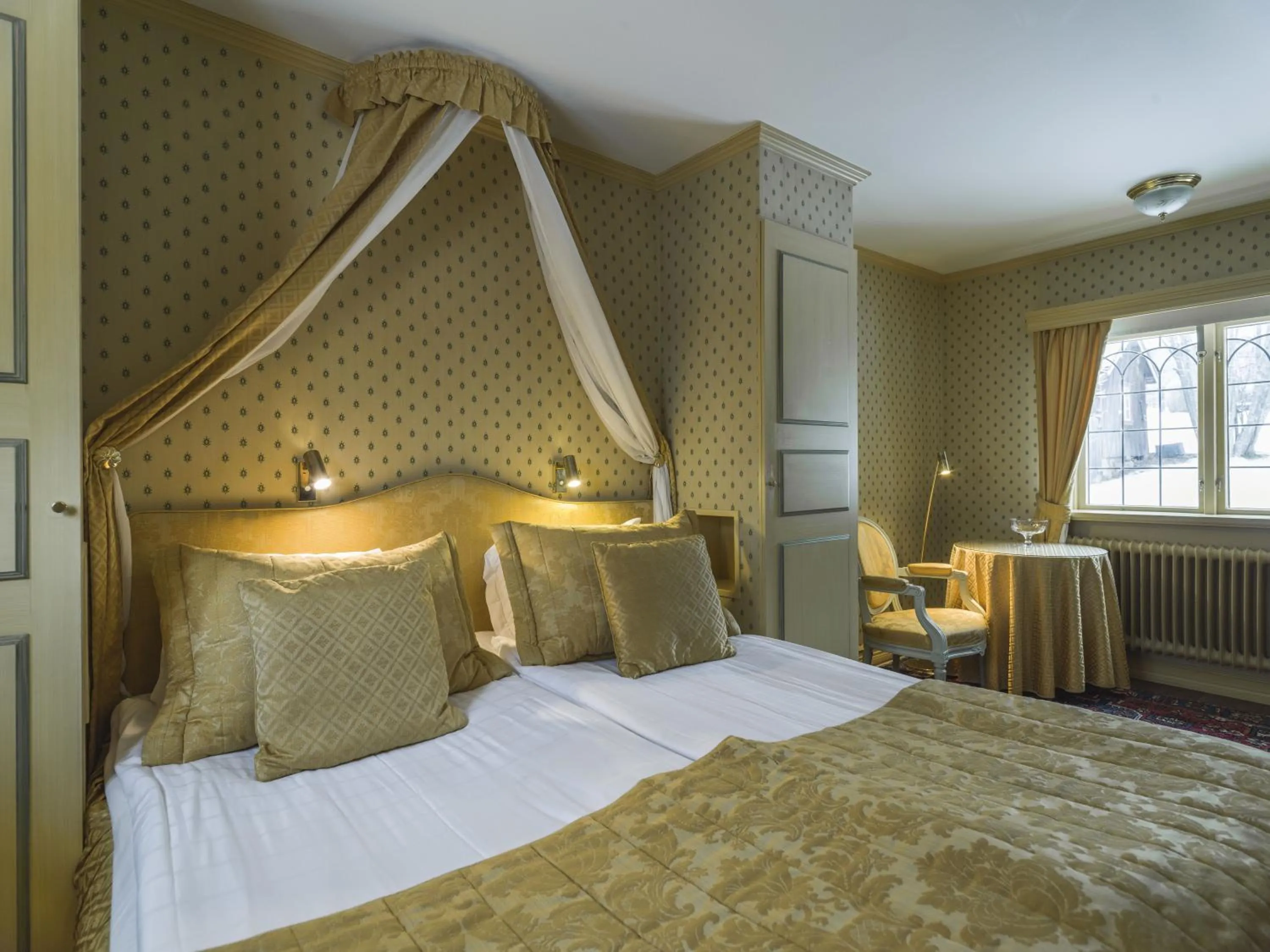 Bed in Åkerblads Hotell Gästgiveri Spa