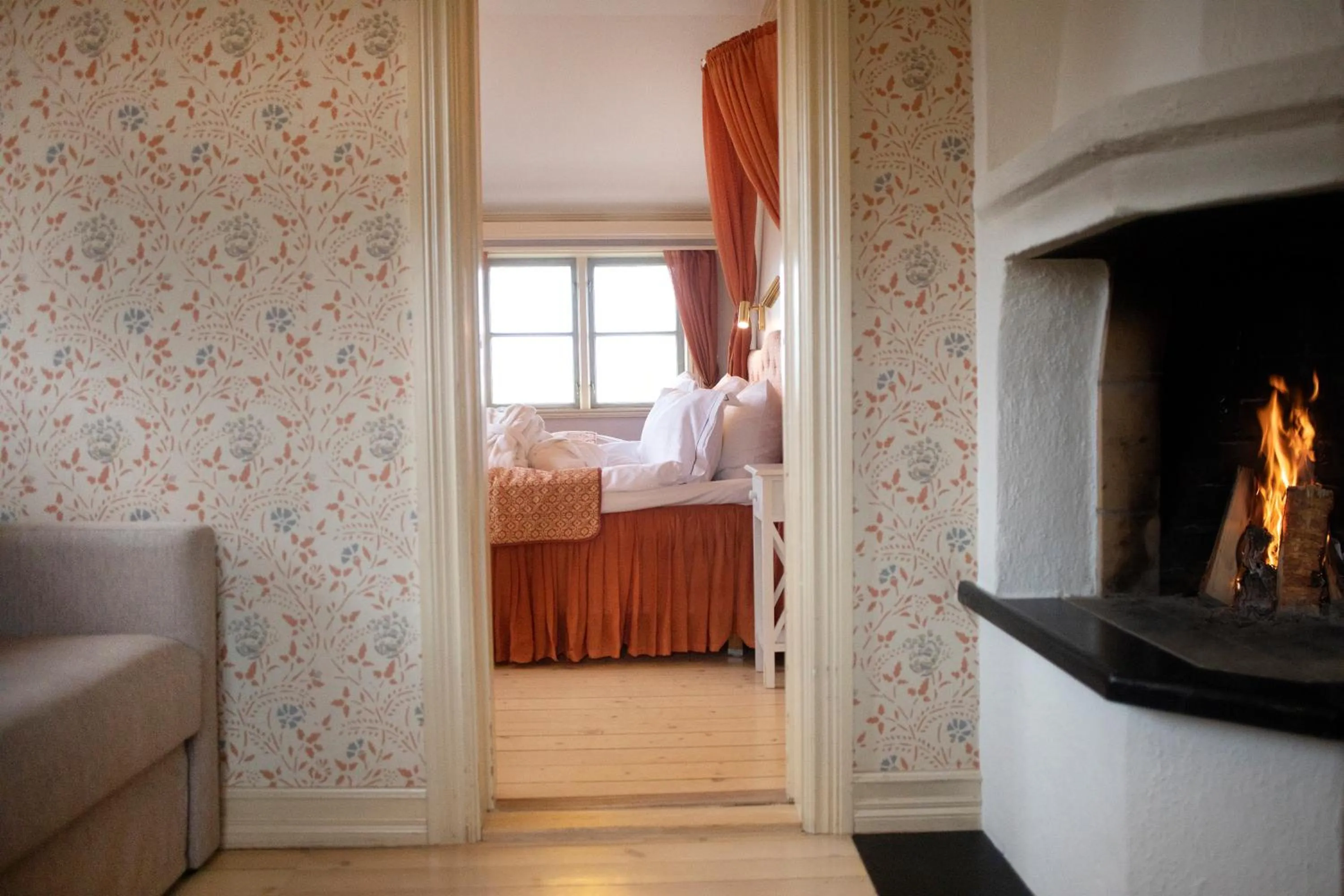 Bed in Åkerblads Hotell Gästgiveri Spa