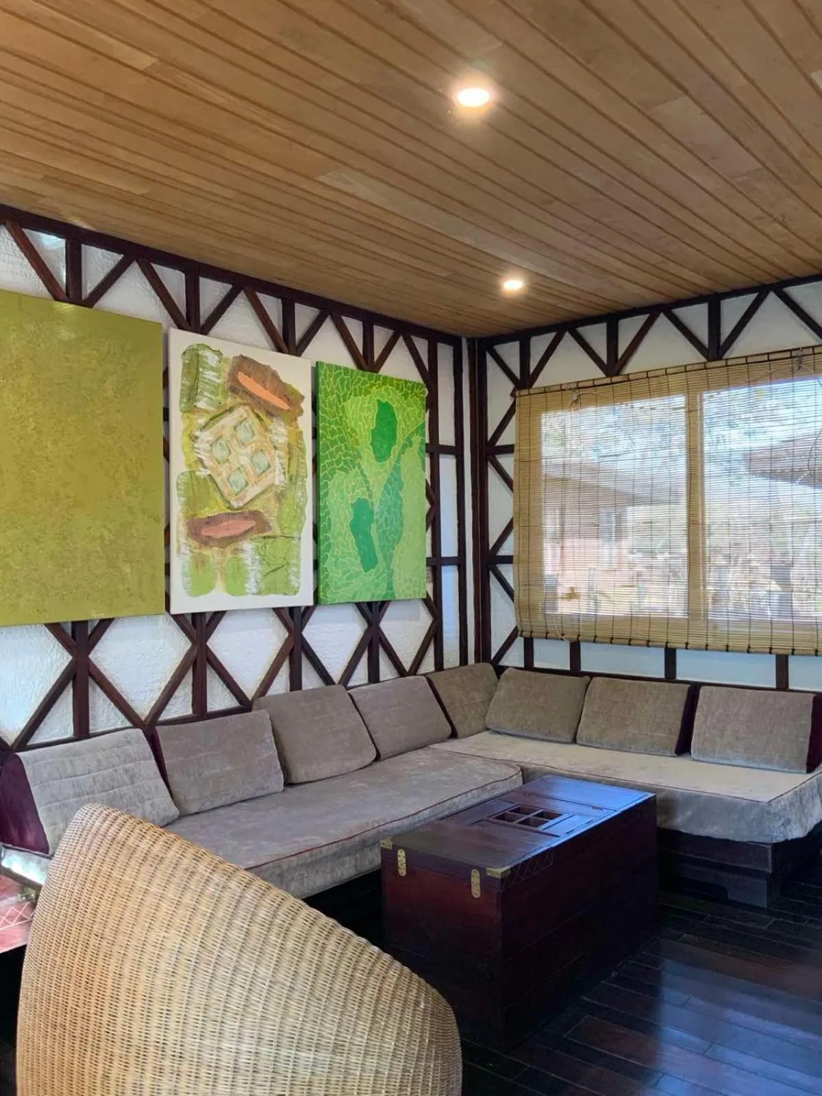 Seating area in ViewPoint Ecolodge