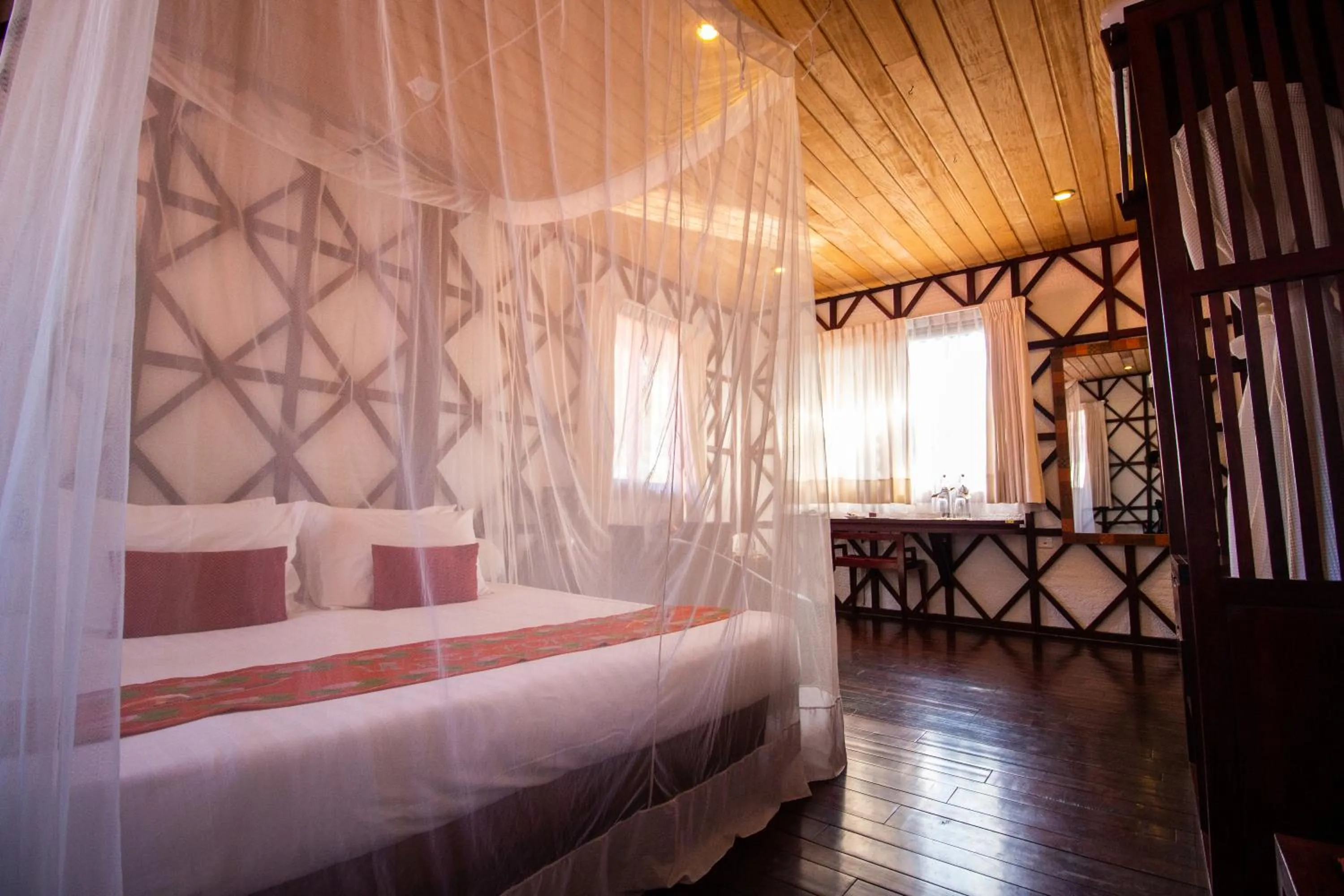 Bed in ViewPoint Ecolodge