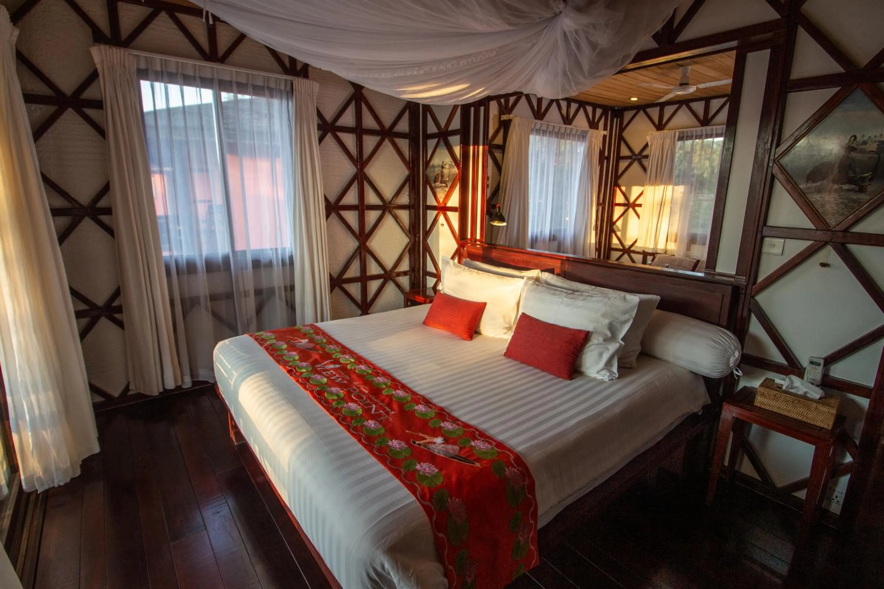 Bed in ViewPoint Ecolodge