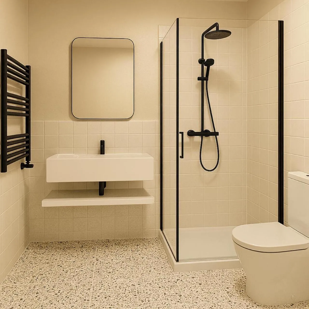 Shower in Hotel Alpina Luzern