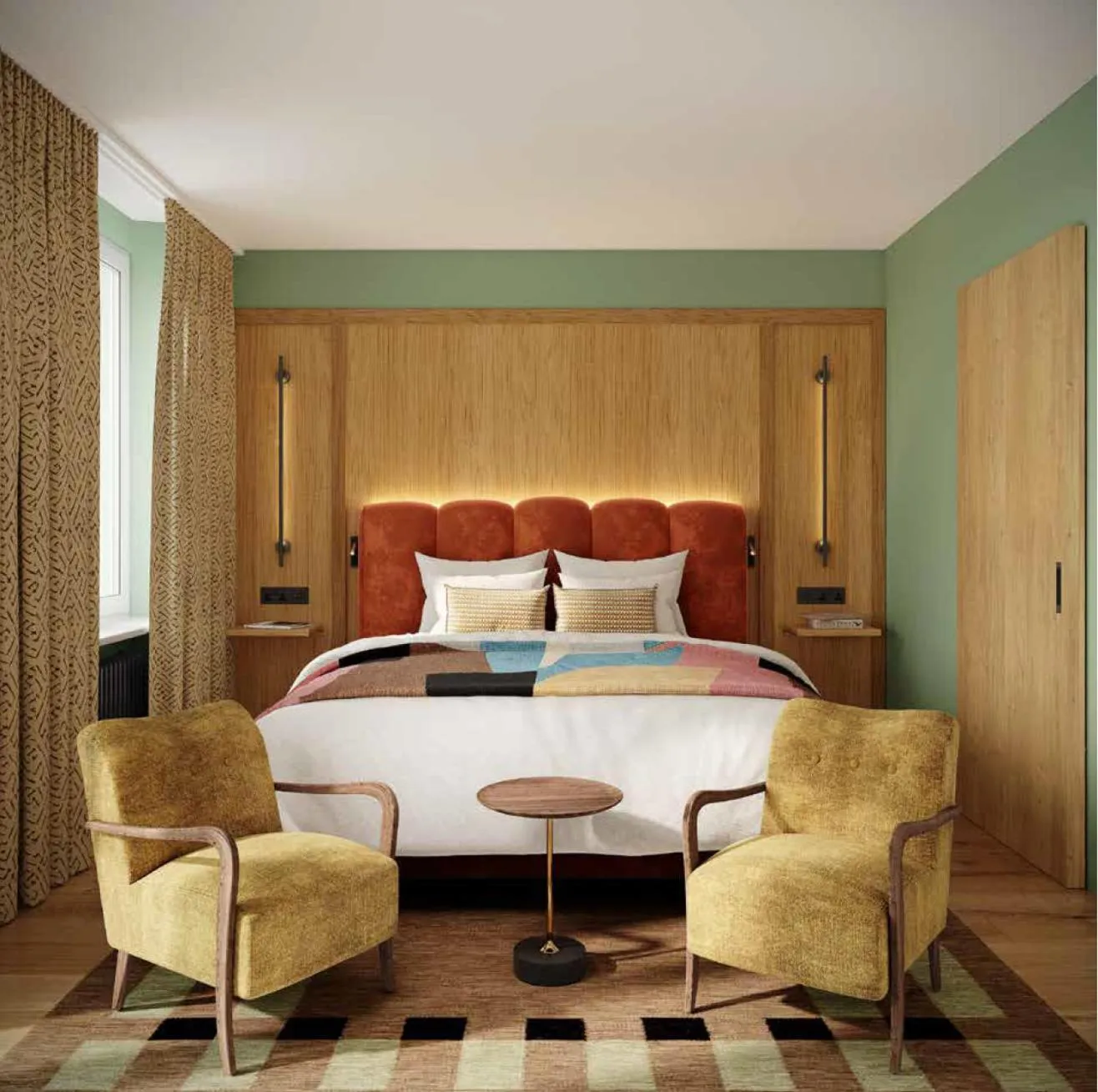 Bed in Hotel Alpina Luzern